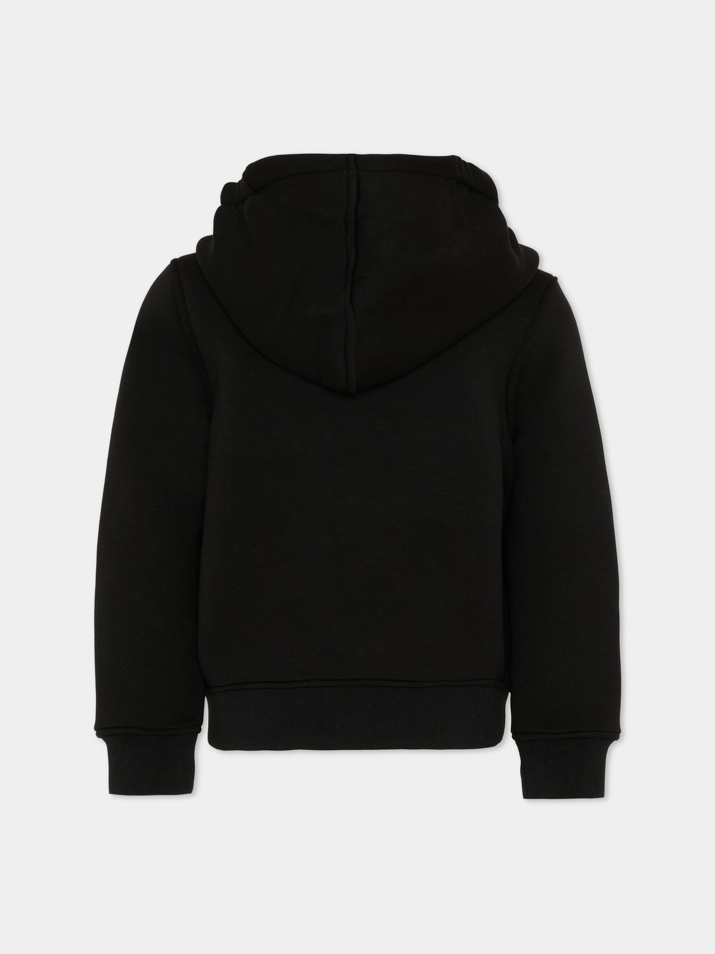 Felpa nera Berenger Spacer per bambini,K-way,K2124RW USY