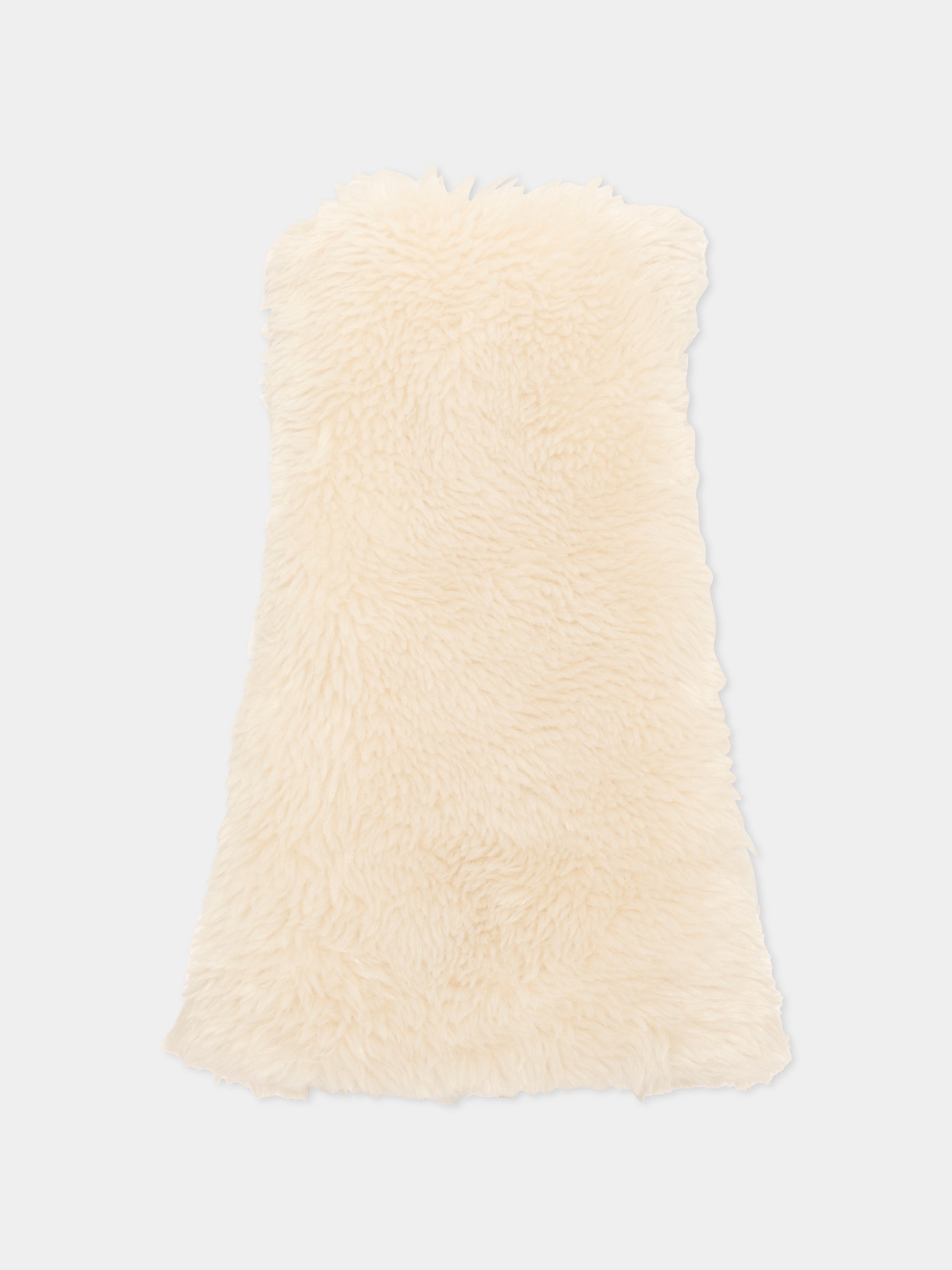 Ecopelliccia avorio per bambina,Moncler Kids,L2954 8I00010 89B8L 050