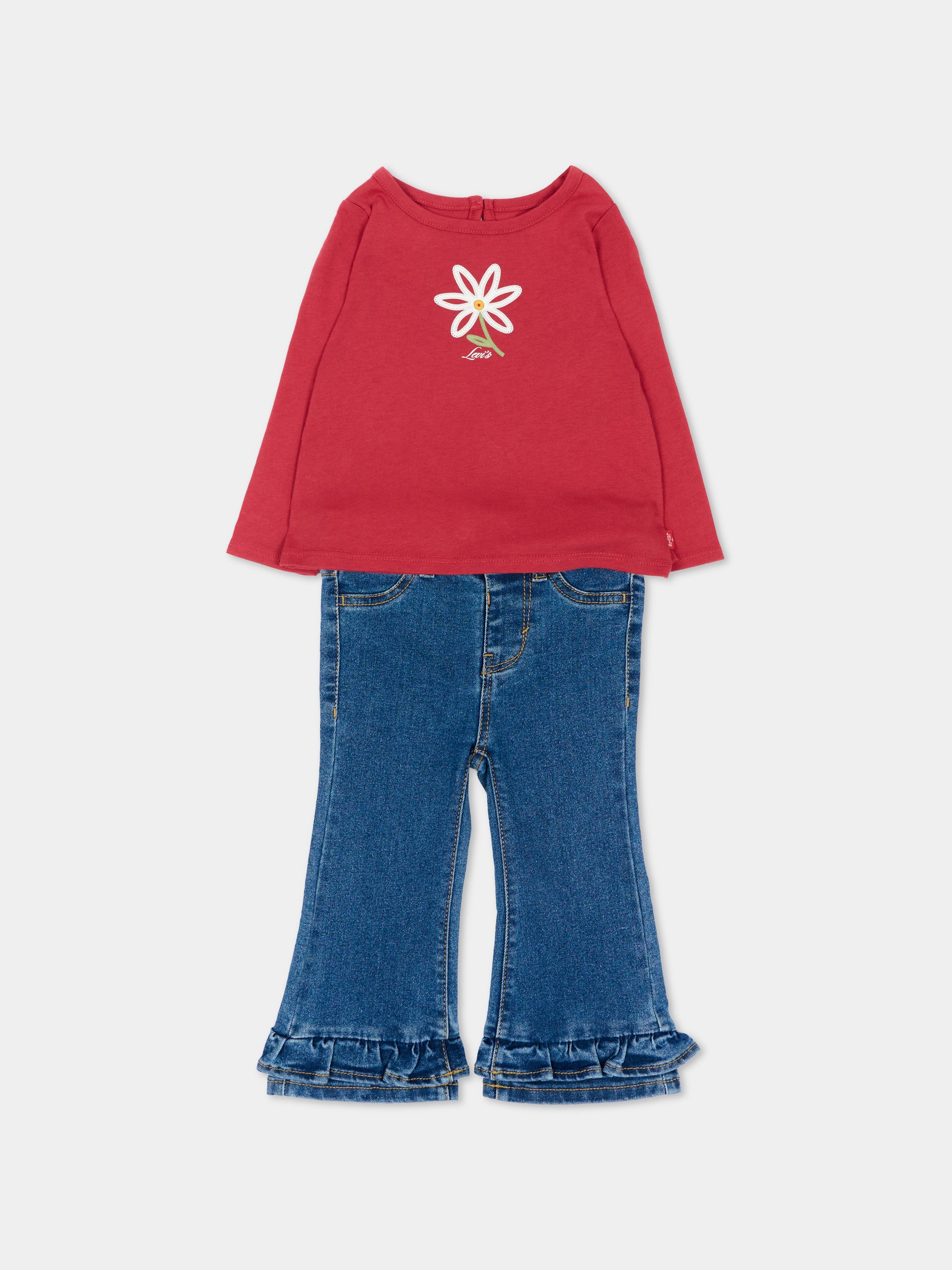 Completo sportivo lungo rosa per neonata,Levi's Kids,1ER589 R2G