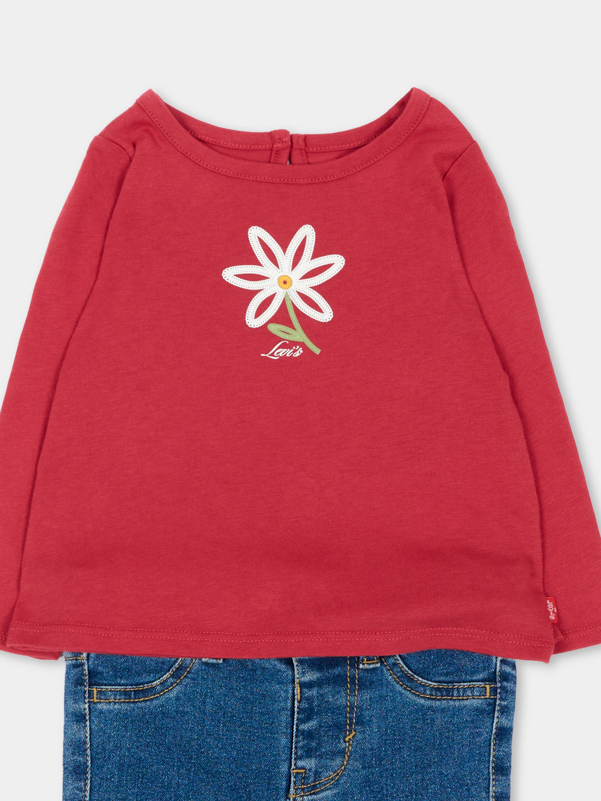 Completo sportivo lungo rosa per neonata,Levi's Kids,1ER589 R2G