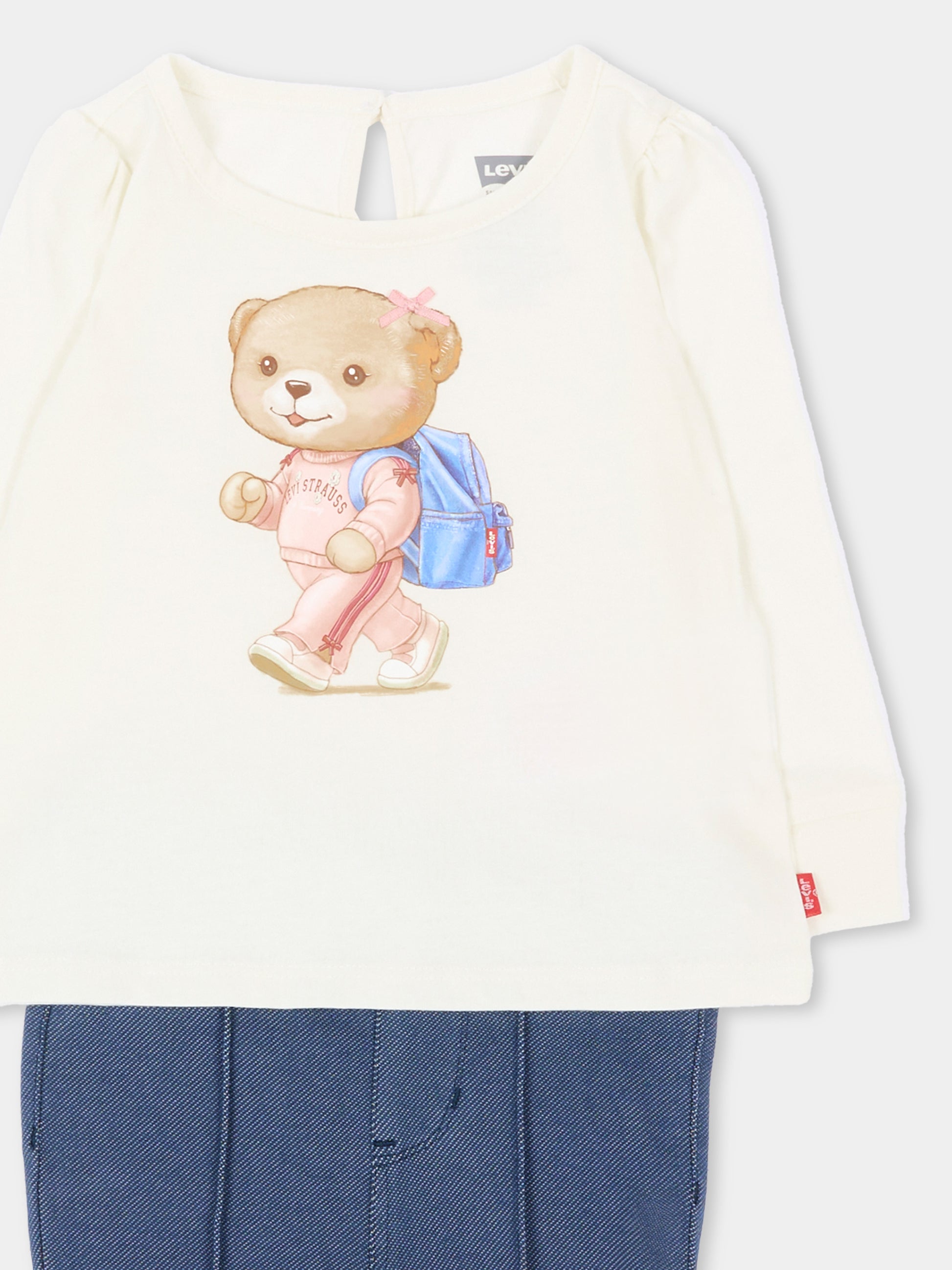 Completo lungo blu per neonata,Levi's Kids,1ER588 W0E