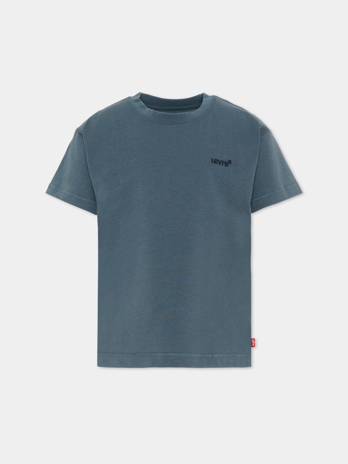 T-shirt a manica corta blu con logo per bambino,Levi's Kids,9EP595 C6W