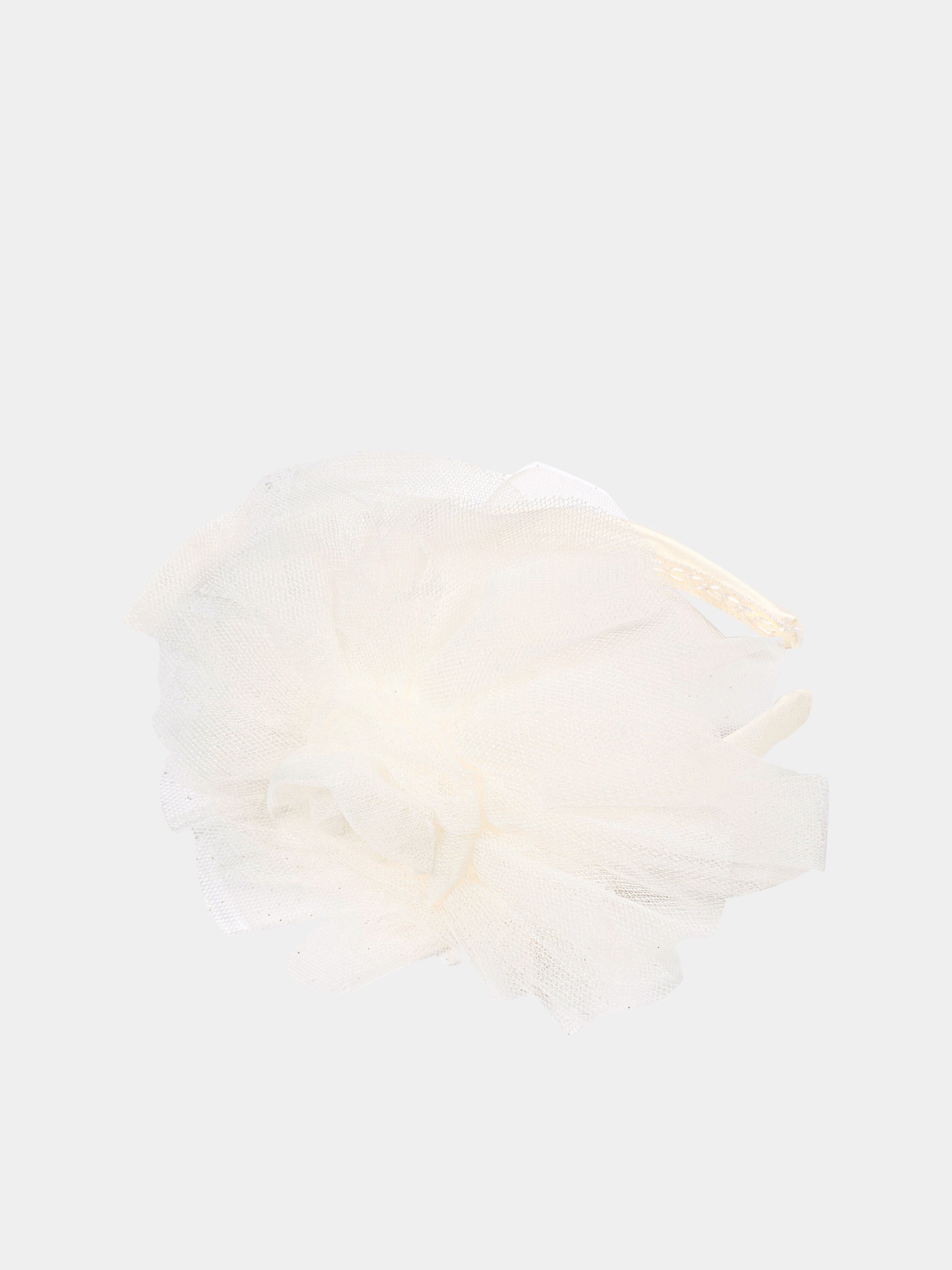 Cerchietto bianco per bambina con fiore,Colorichiari,FL948464 AF764 20