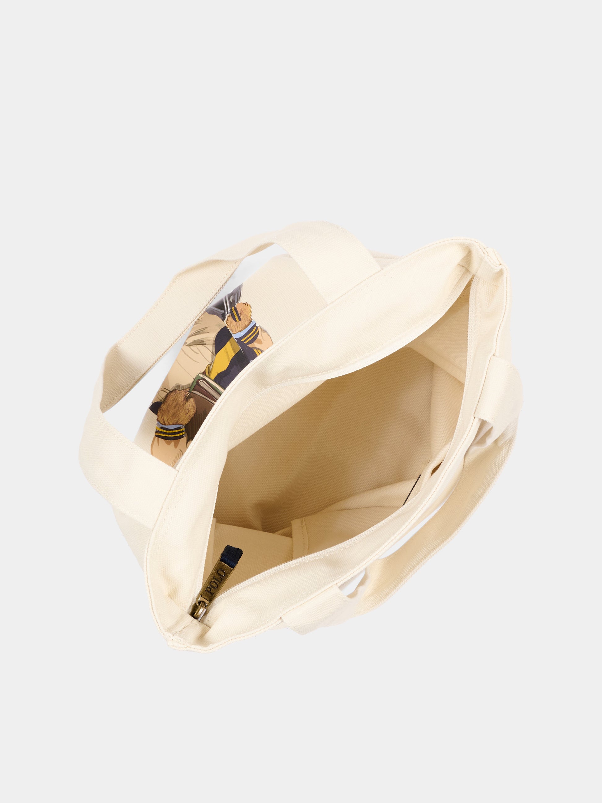 Borsa avorio per bambini Polo Bear,Ralph Lauren Kids,9AR021 J9F