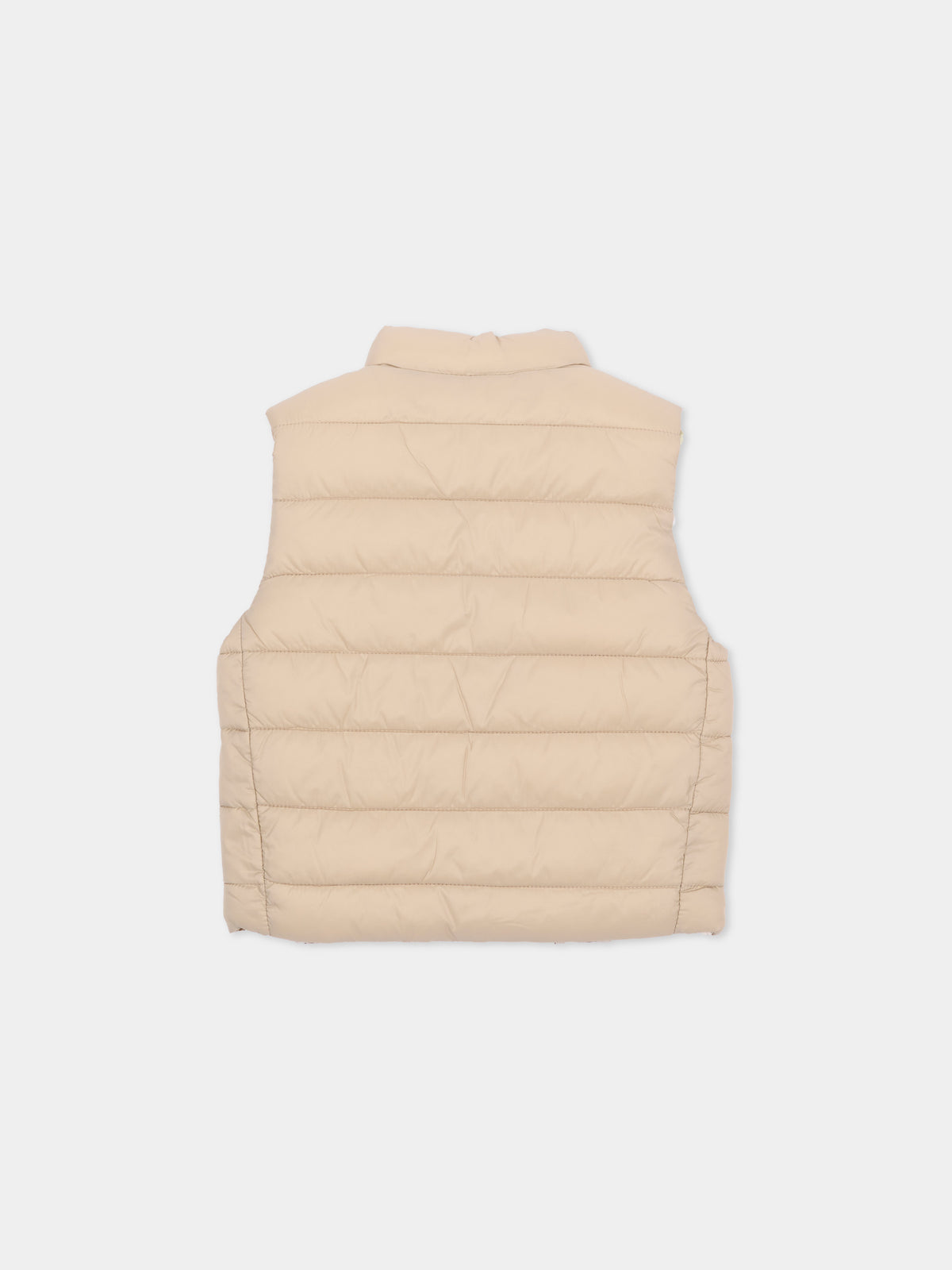 Gilet beige reversibile per neonato,Mayoral,2378 091
