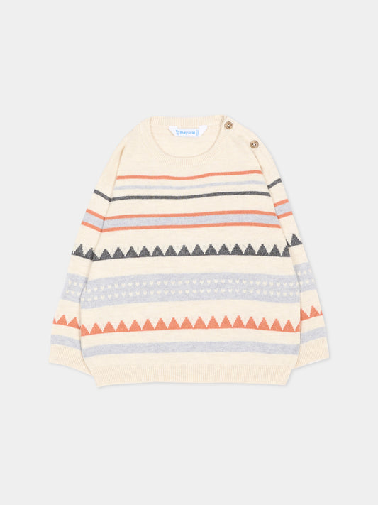 Maglione avorio per neonato,Mayoral,2373 082