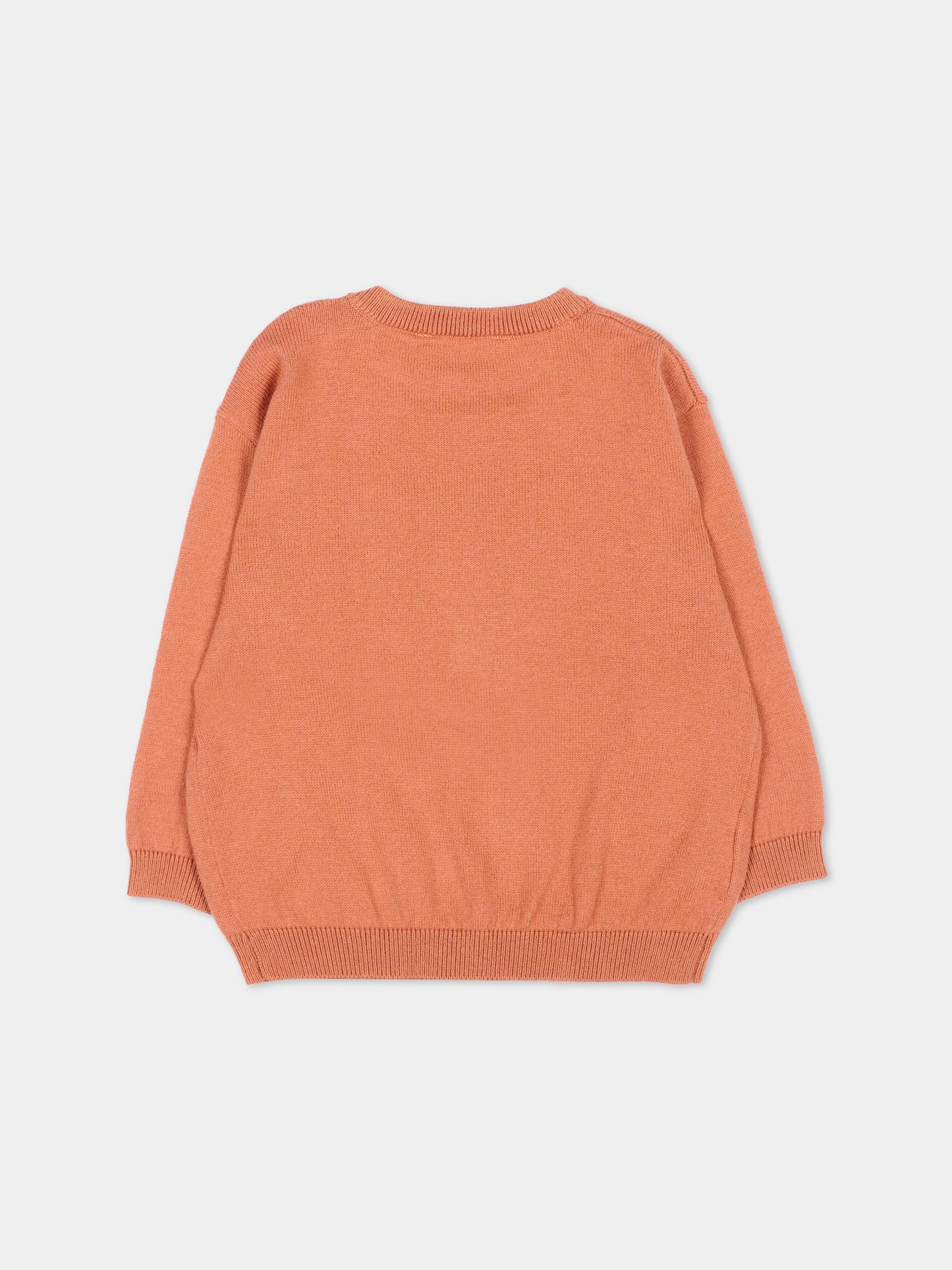Maglione arancione per neonato con volpe,Mayoral,2372 077