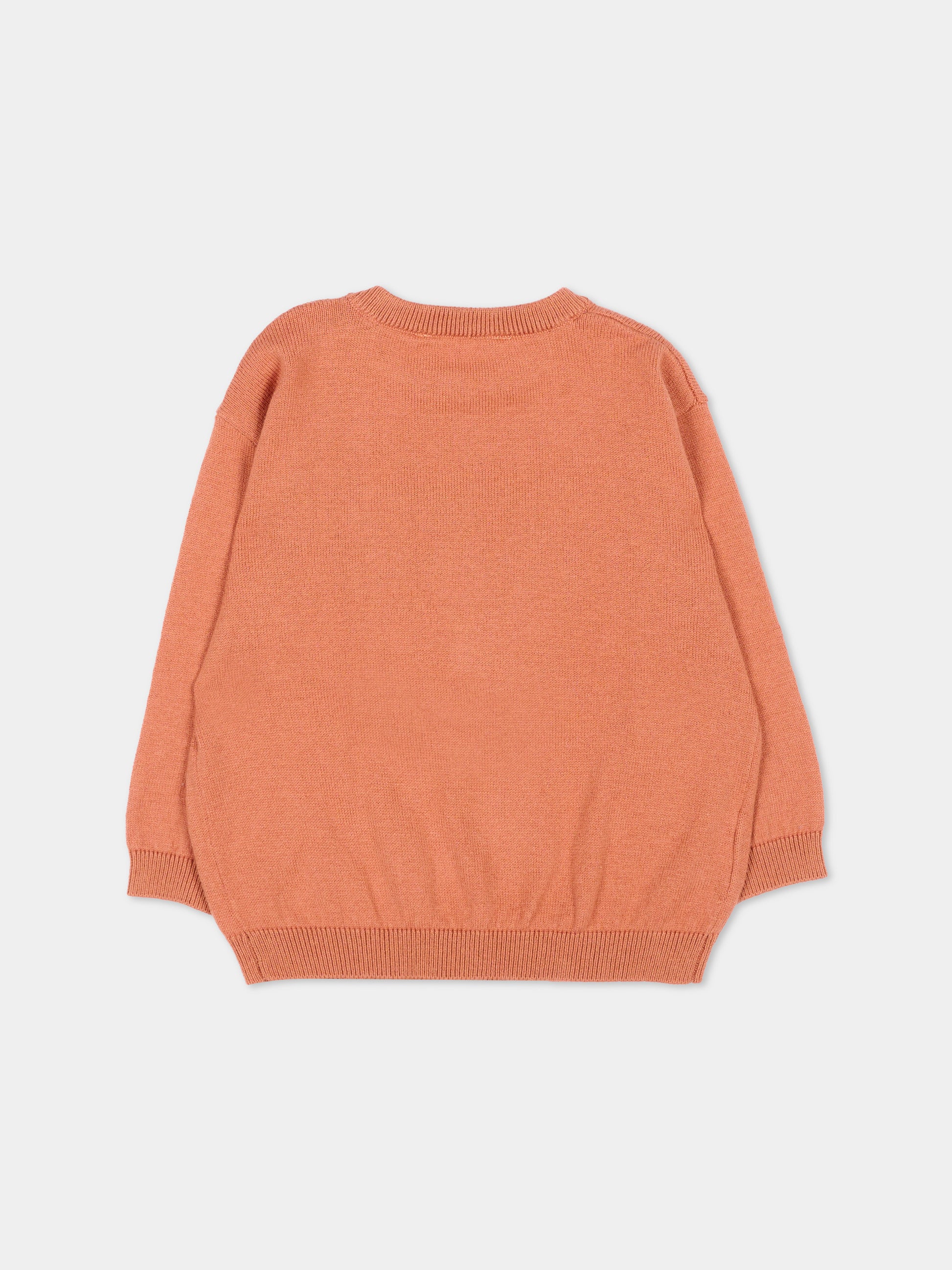 Maglione arancione per neonato con volpe,Mayoral,2372 077