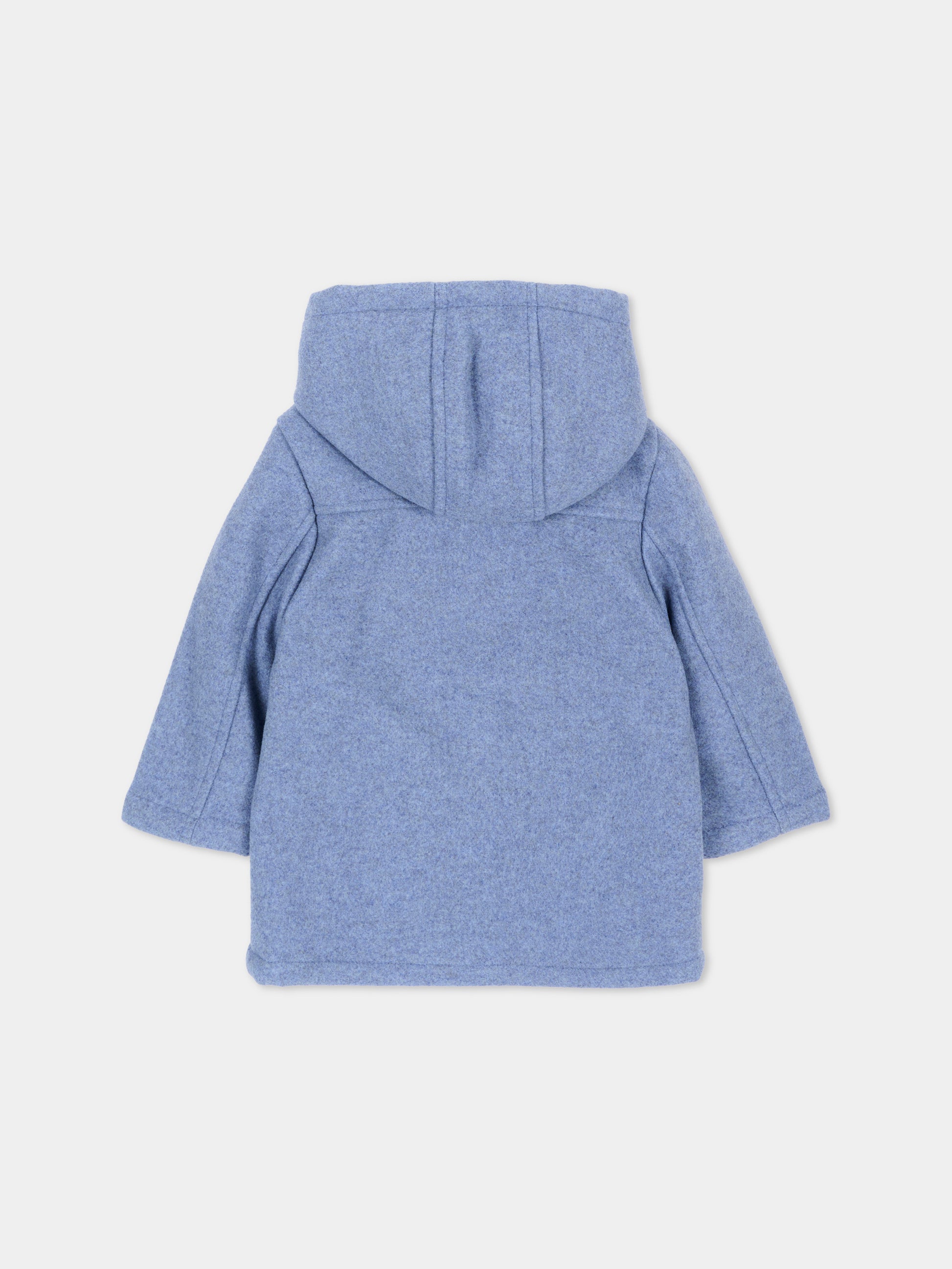 Cappotto celeste per neonato con cappuccio,Mayoral,2426 039