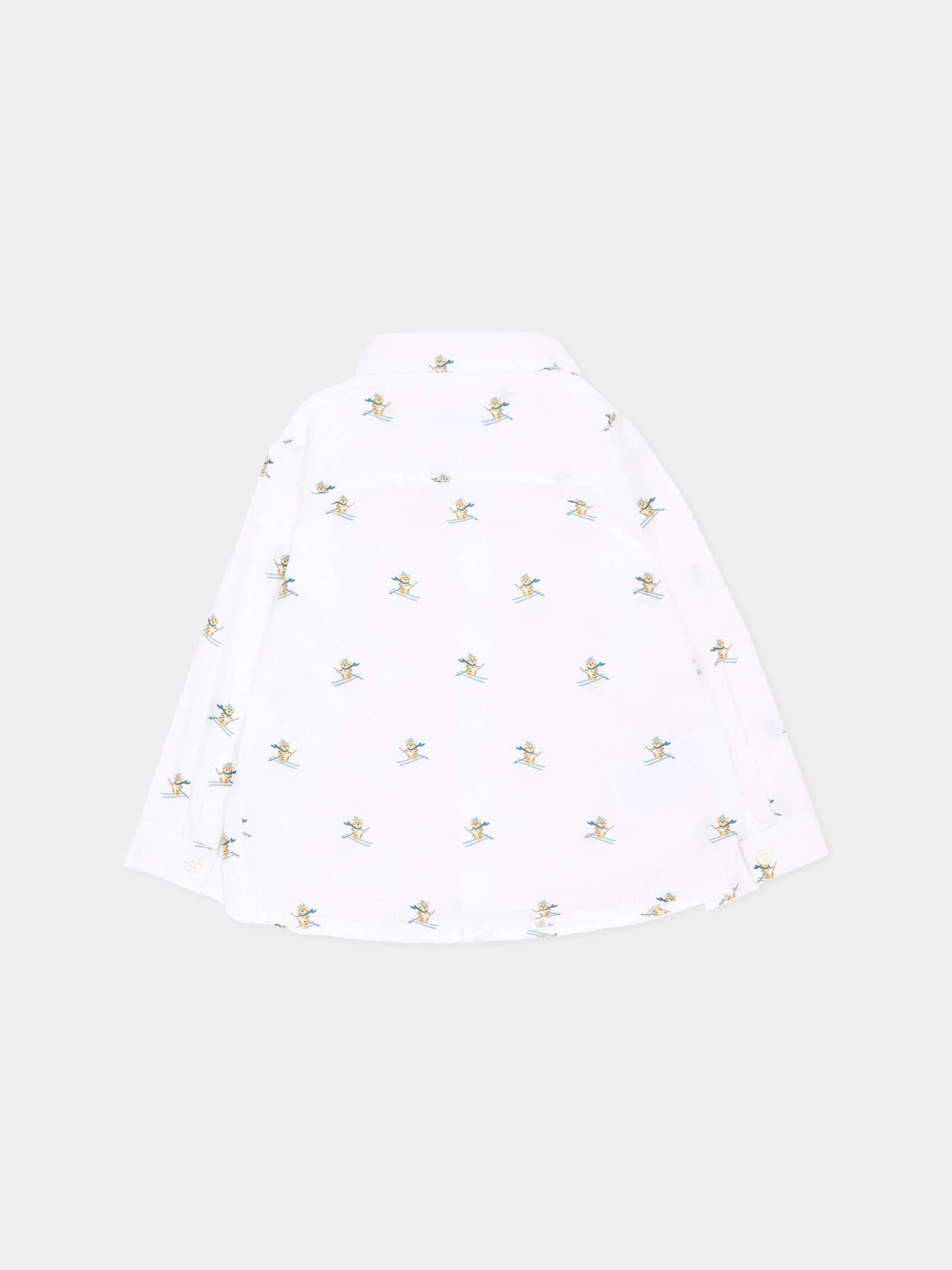 Camicia bianca per neonato con tigri,Mayoral,2110 063
