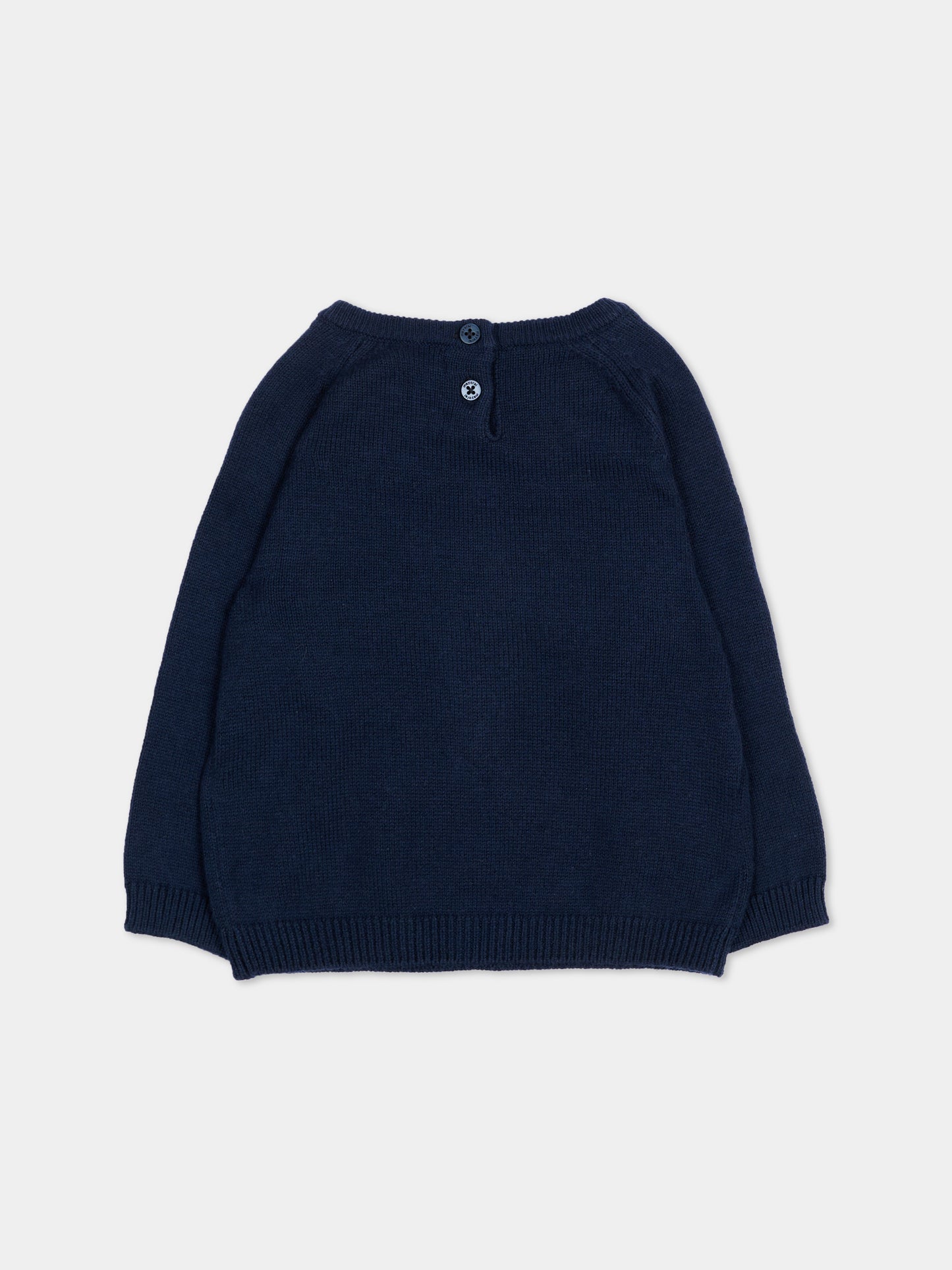 Maglione blu per neonato in tricot,Mayoral,351 032