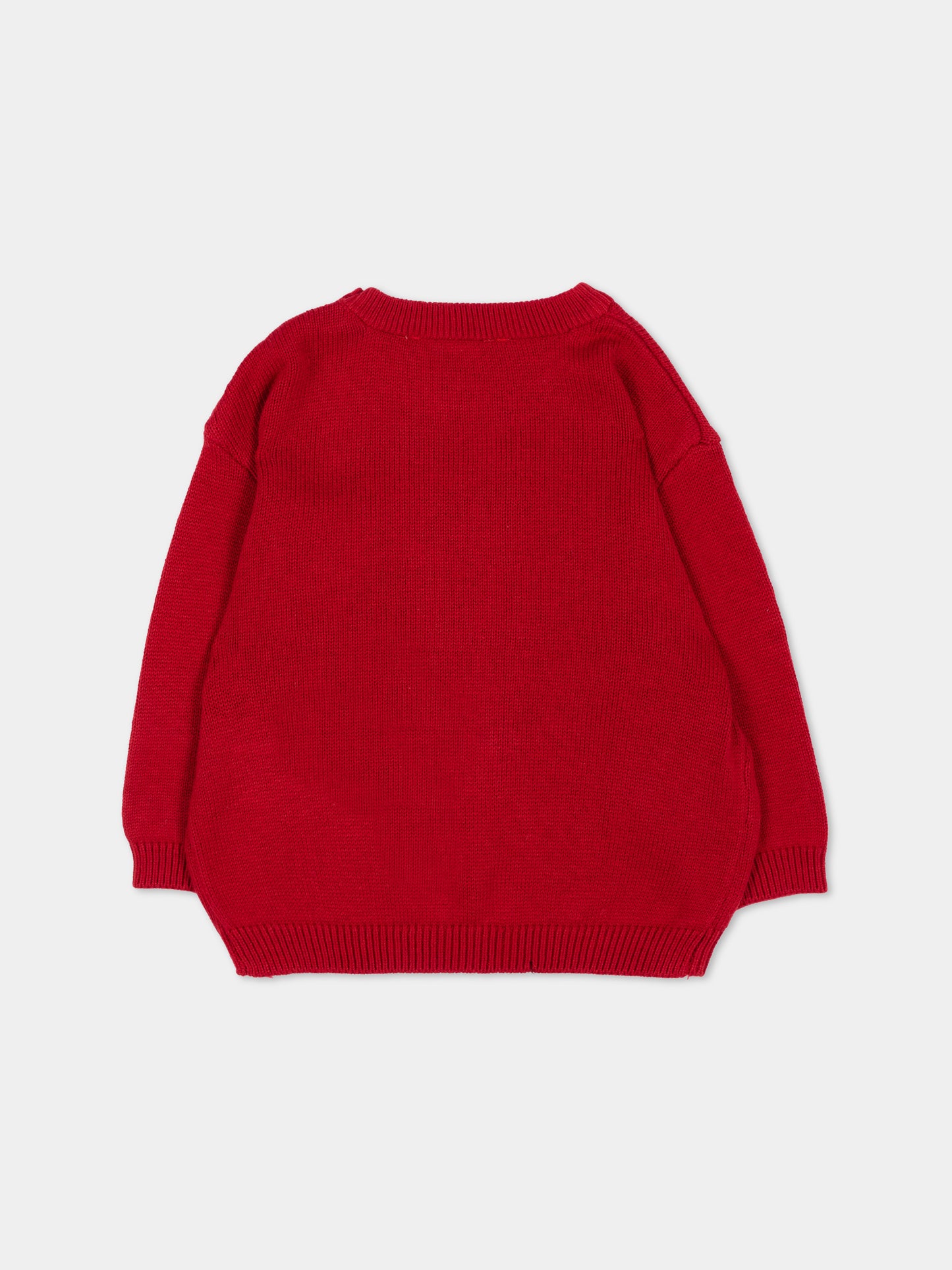 Maglione rosso per neonato con cane,Mayoral,2377 085