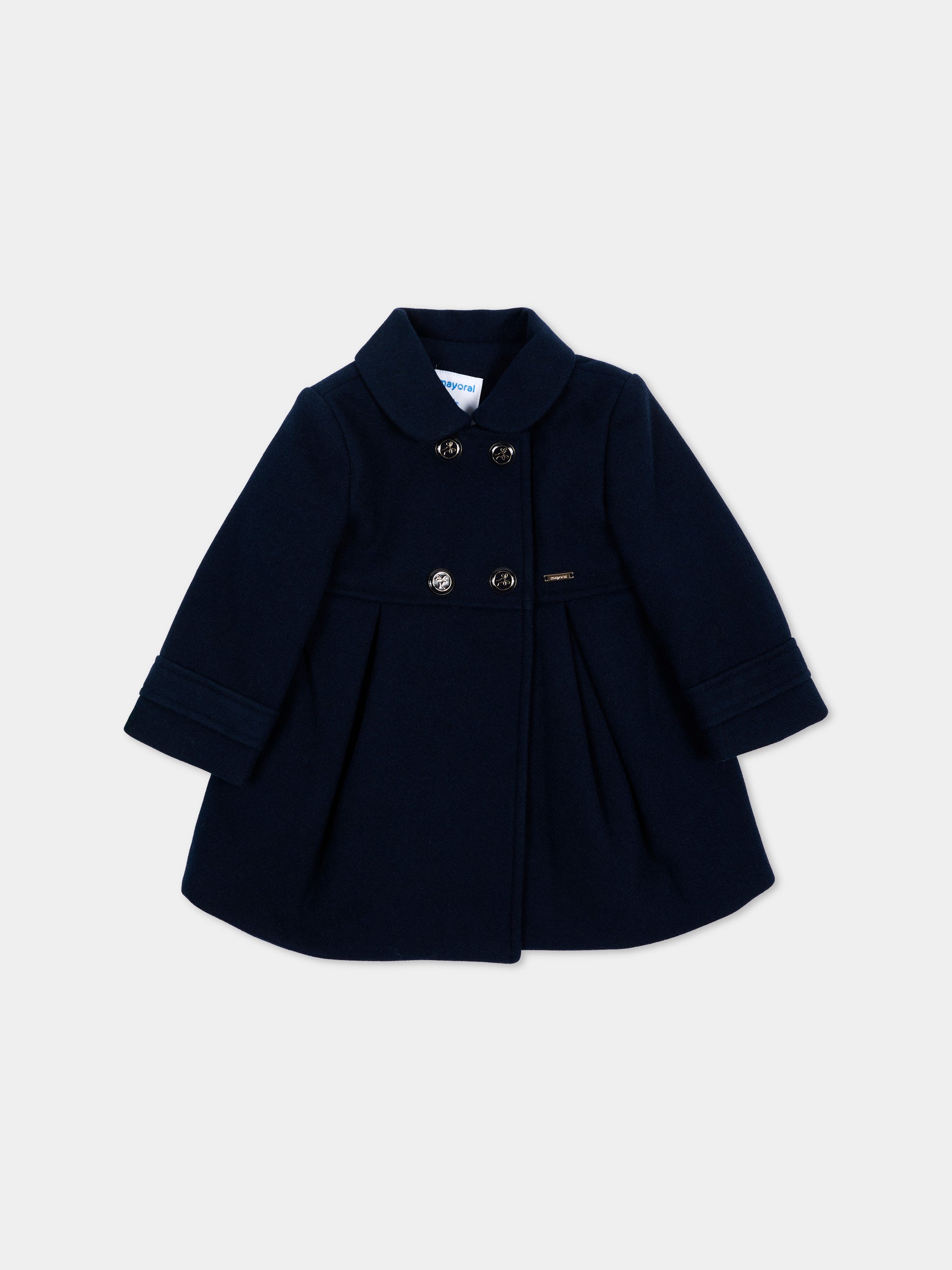 Cappotto blu per neonata con logo,Mayoral,2415 010