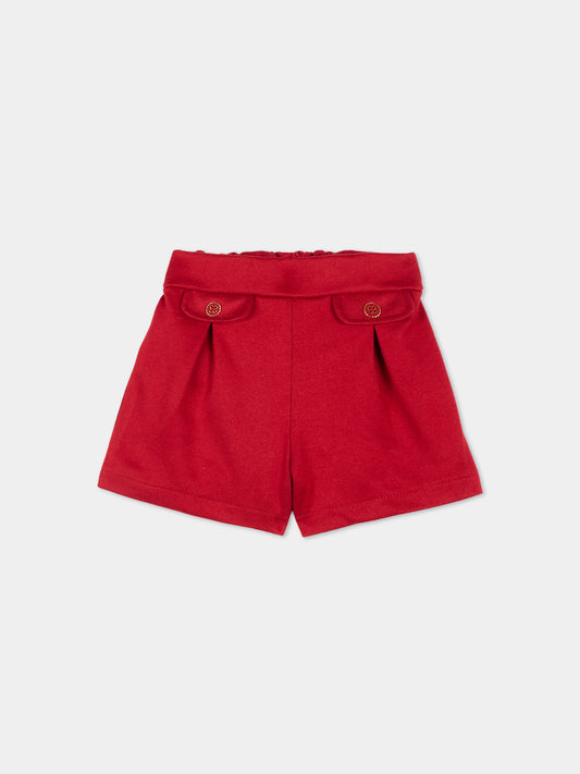 Shorts rossi per neonata,Mayoral,2202 035