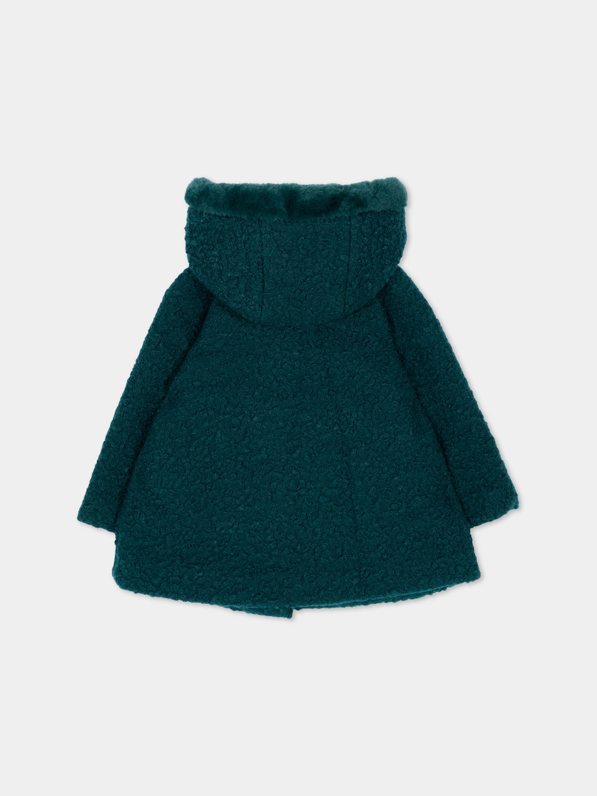 Cappotto verde per neonata con fiocchi,Mayoral,2436 080