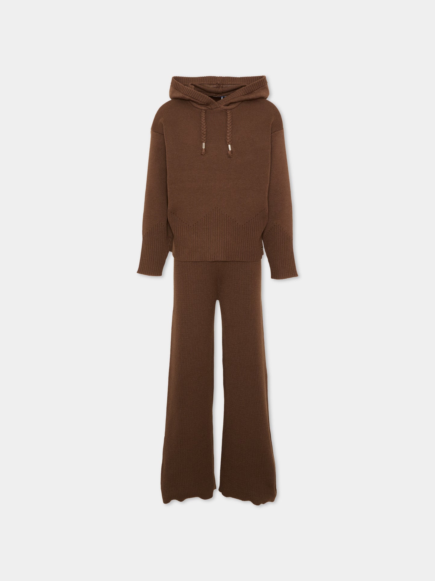 Completo sportivo marrone per bambina,Mayoral,4529 091