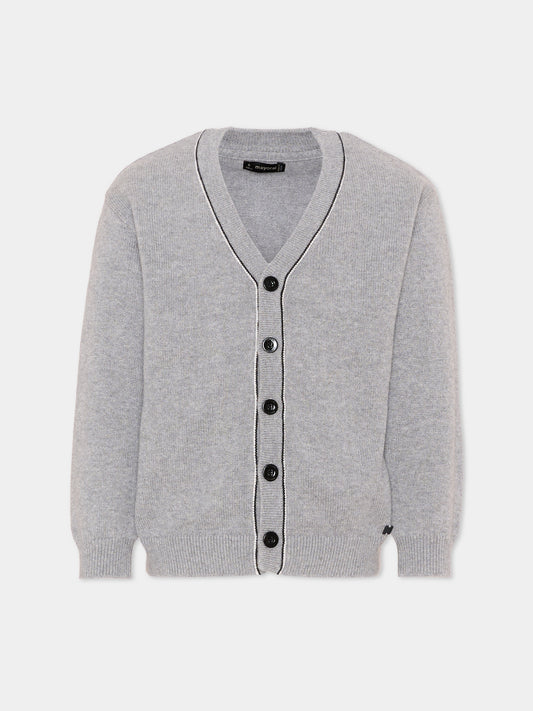 Cardigan grigio per bambino,Mayoral,4302 042
