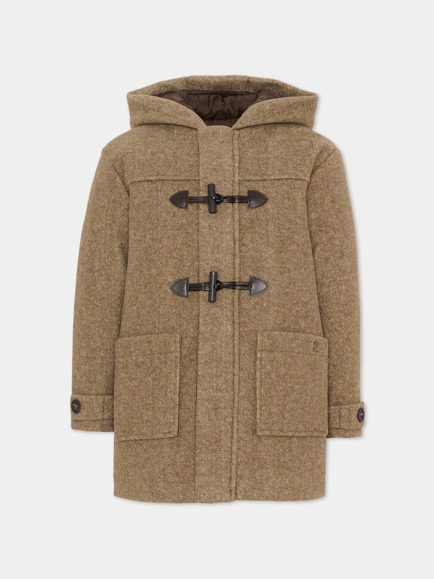 Cappotto marrone per bambino con alamari,Mayoral,4472 016