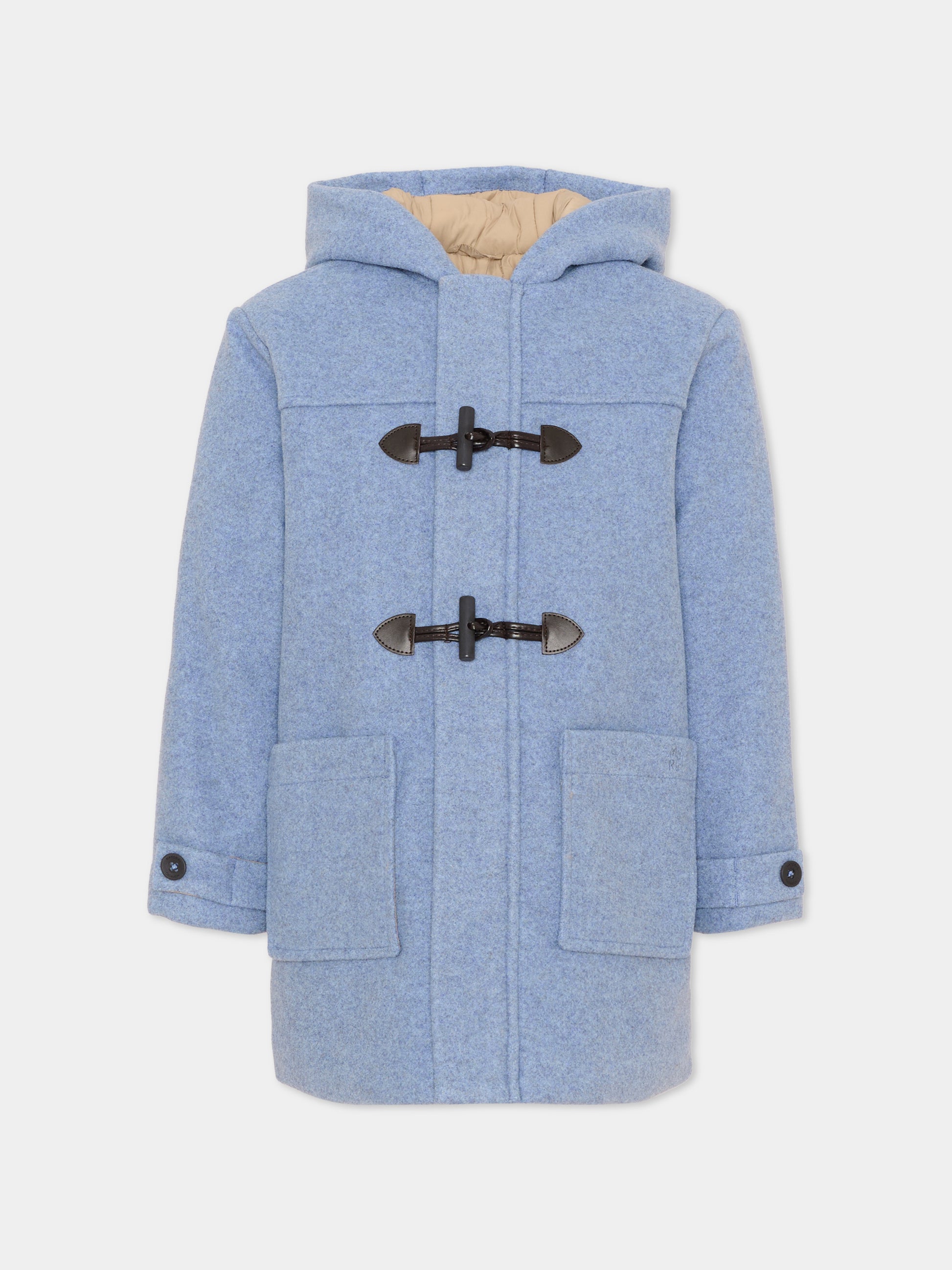 Cappotto celeste per bambino con alamari,Mayoral,4472 018