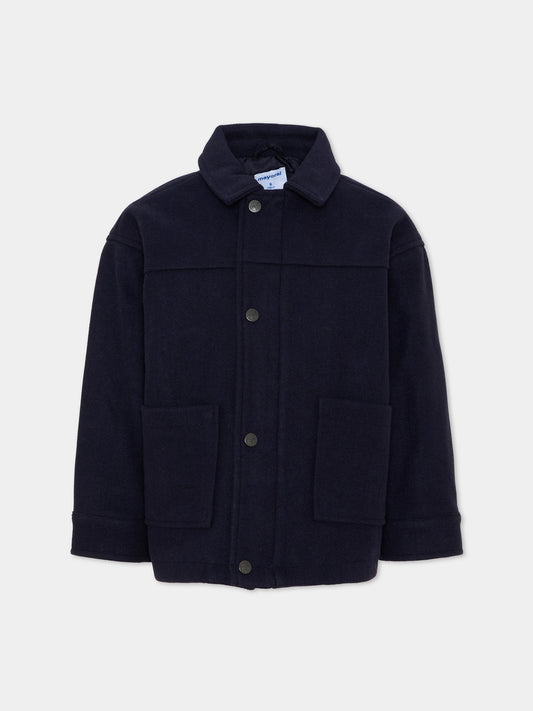 Cappotto blu per bambino,Mayoral,4467 041