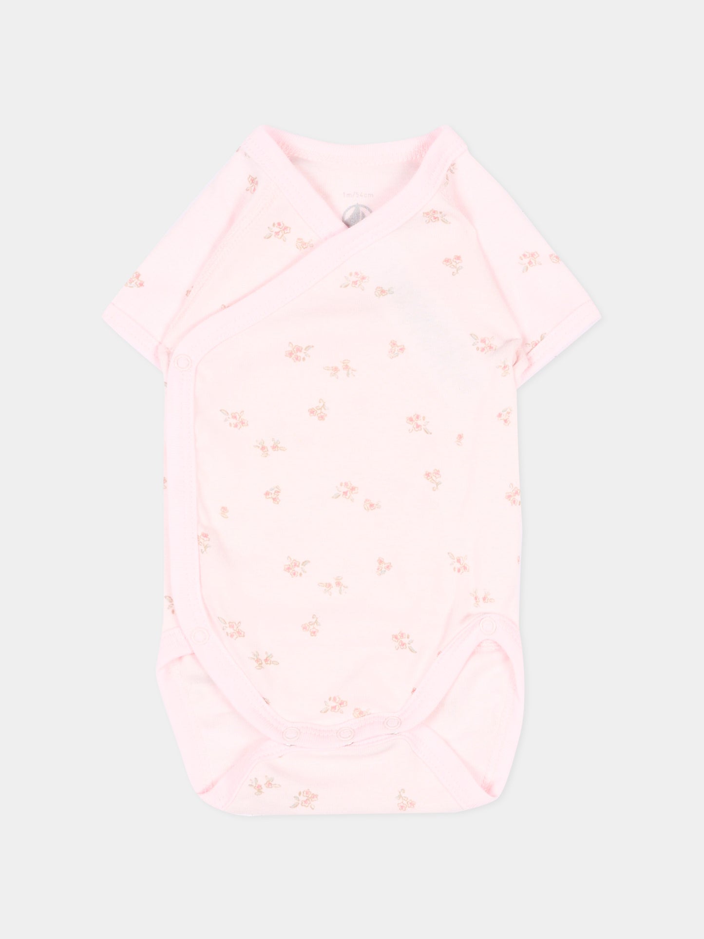 Set body multicolor per neonata con fiori,Petit Bateau,A0GHN 00