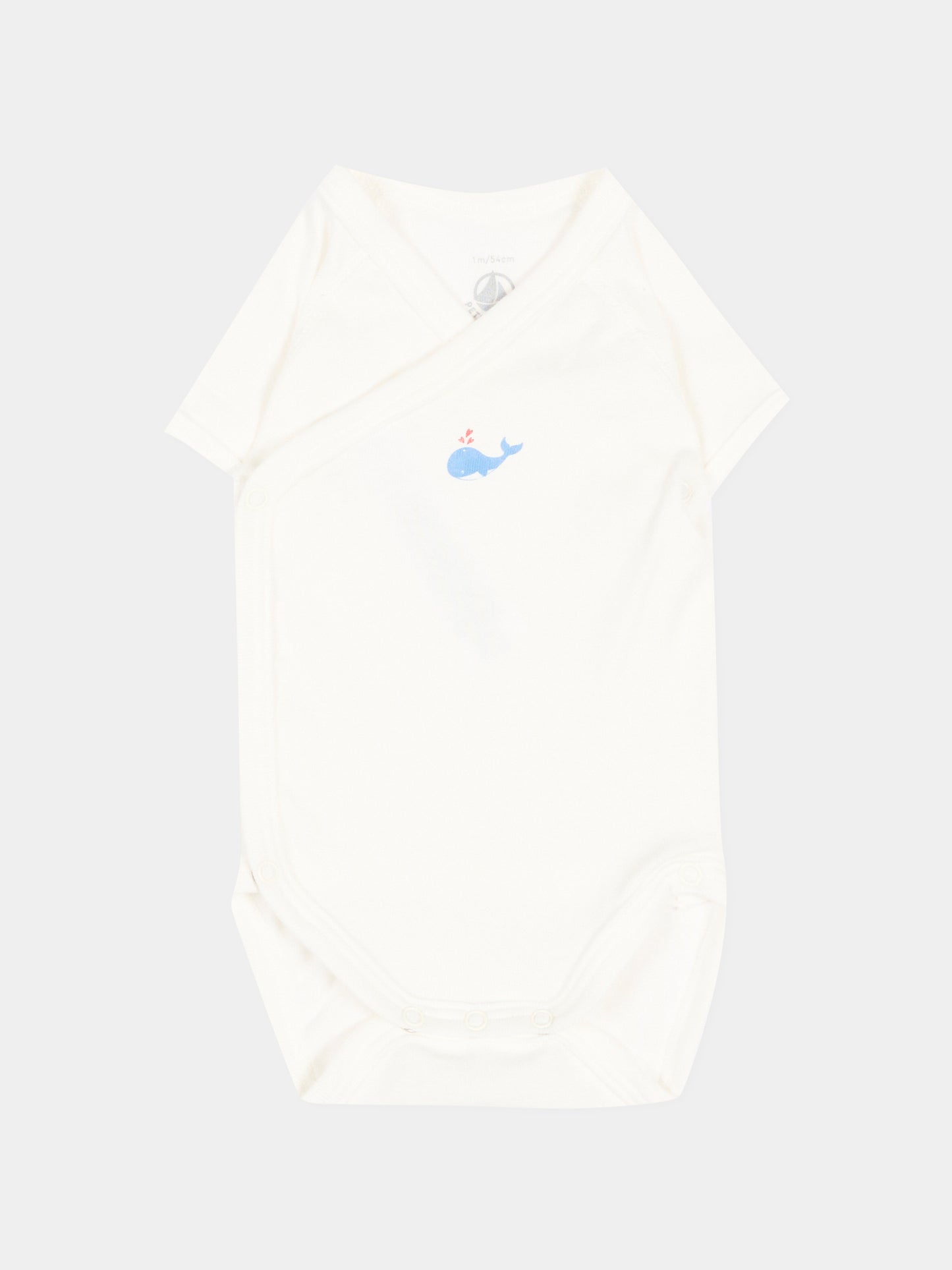 Set body multicolor per neonato con balene,Petit Bateau,A0GHM 00