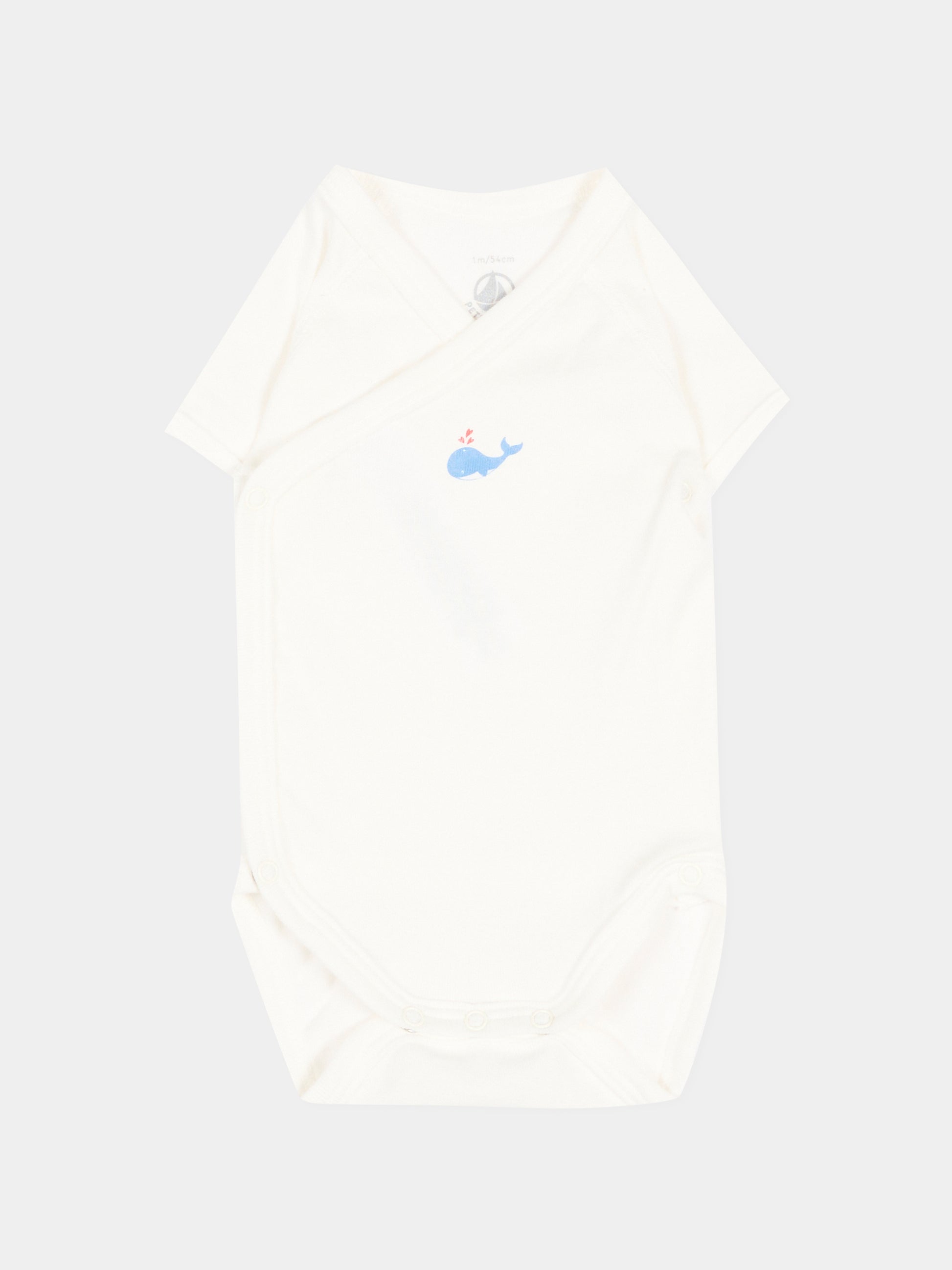 Set body multicolor per neonato con balene,Petit Bateau,A0GHM 00