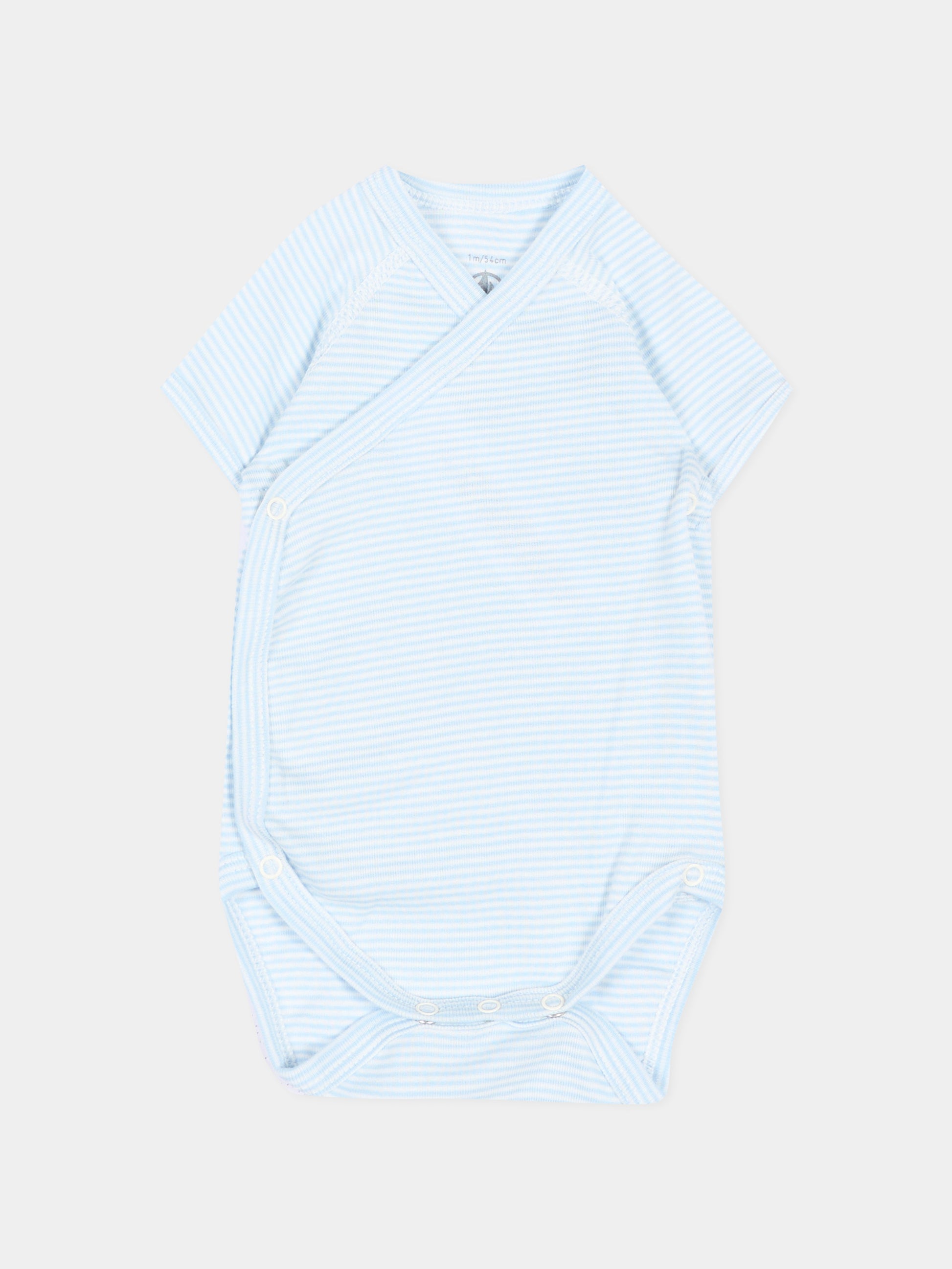 Set body multicolor per neonato con balene,Petit Bateau,A0GHM 00