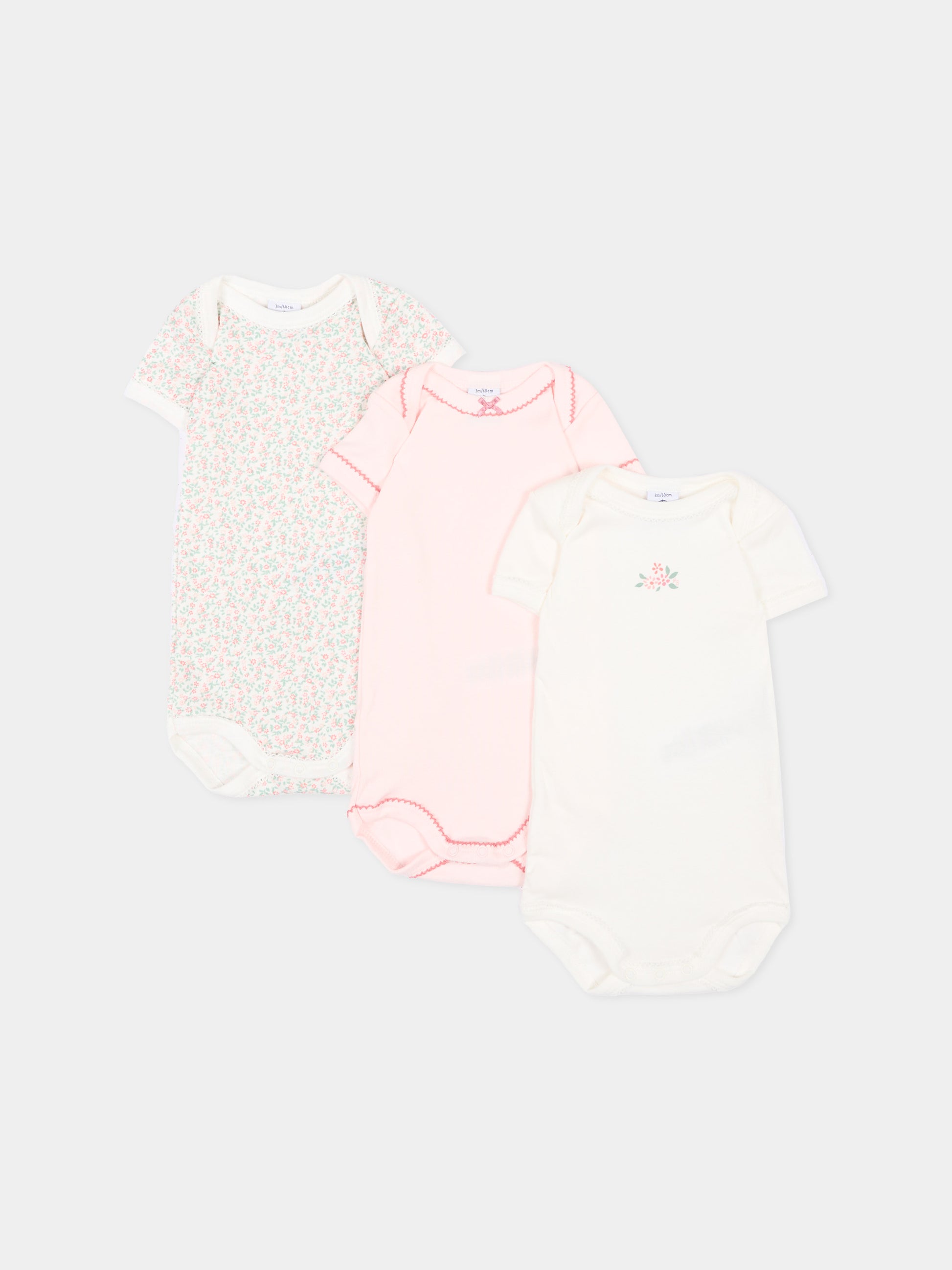 Body multicolor per neonata con stampa floreale,Petit Bateau,A0GYK 00