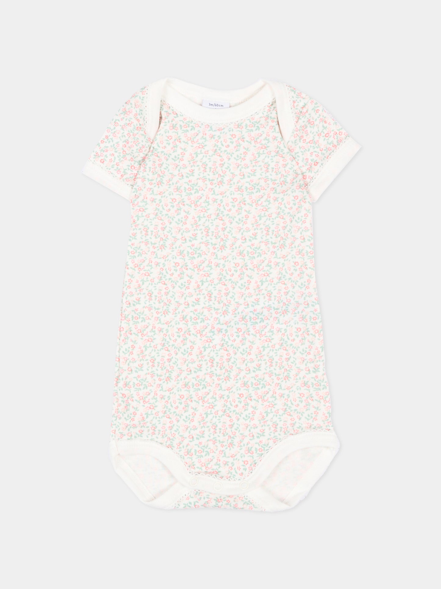 Body multicolor per neonata con stampa floreale,Petit Bateau,A0GYK 00