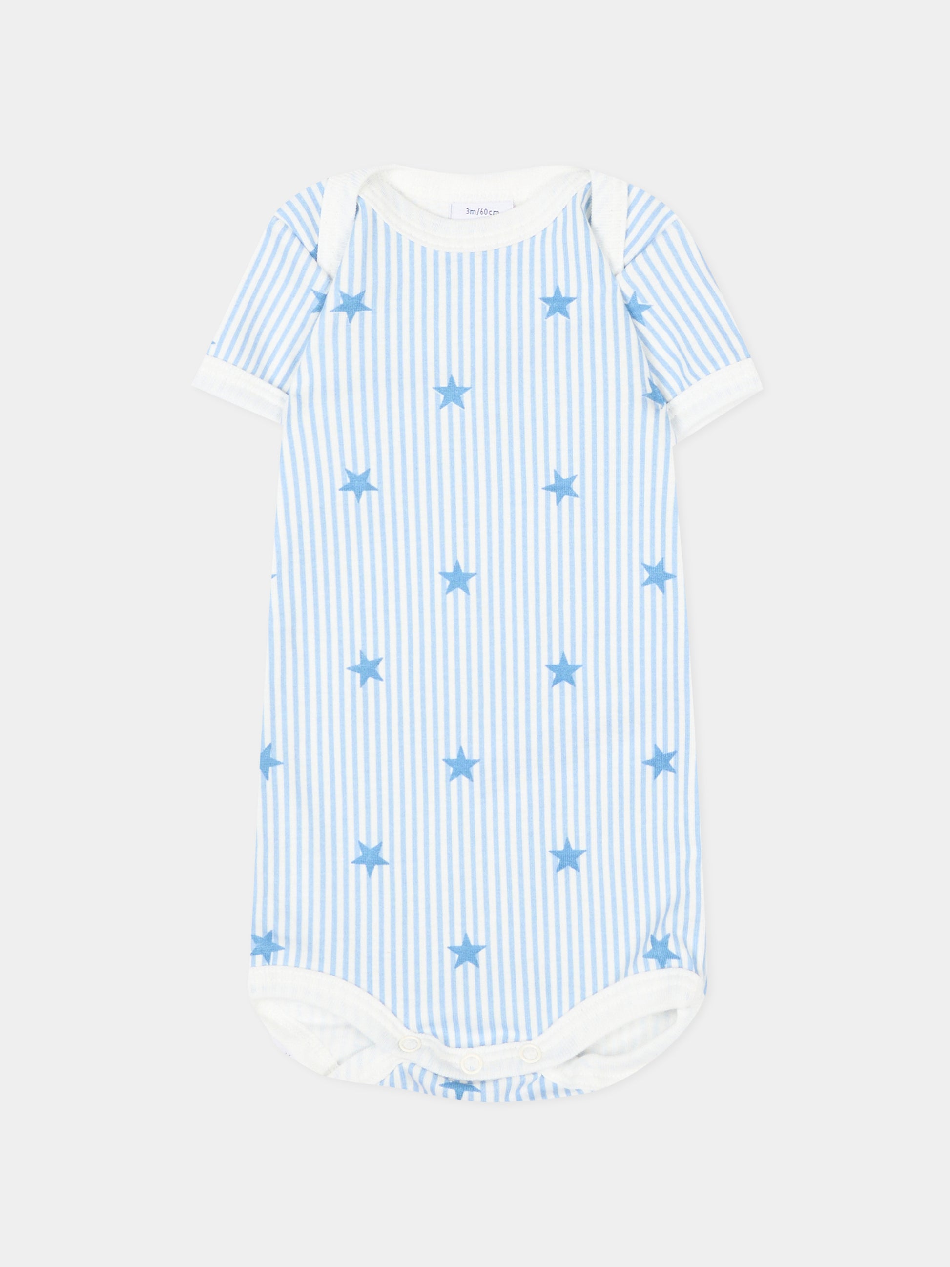 Body multicolor per neonato con stelle,Petit Bateau,A0GYB 00