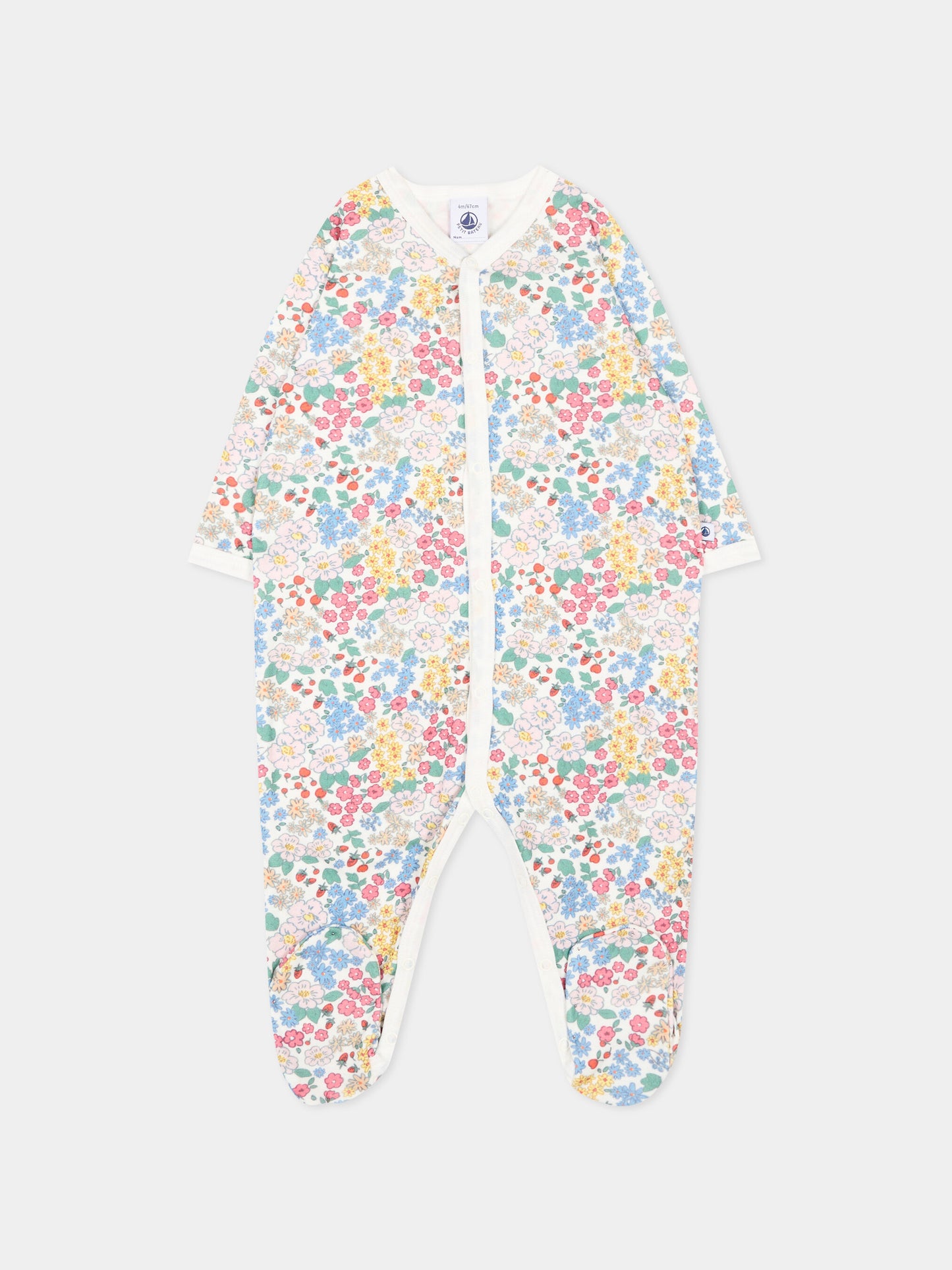 Tutina multicolor per neonata floreale,Petit Bateau,A0GH2 01
