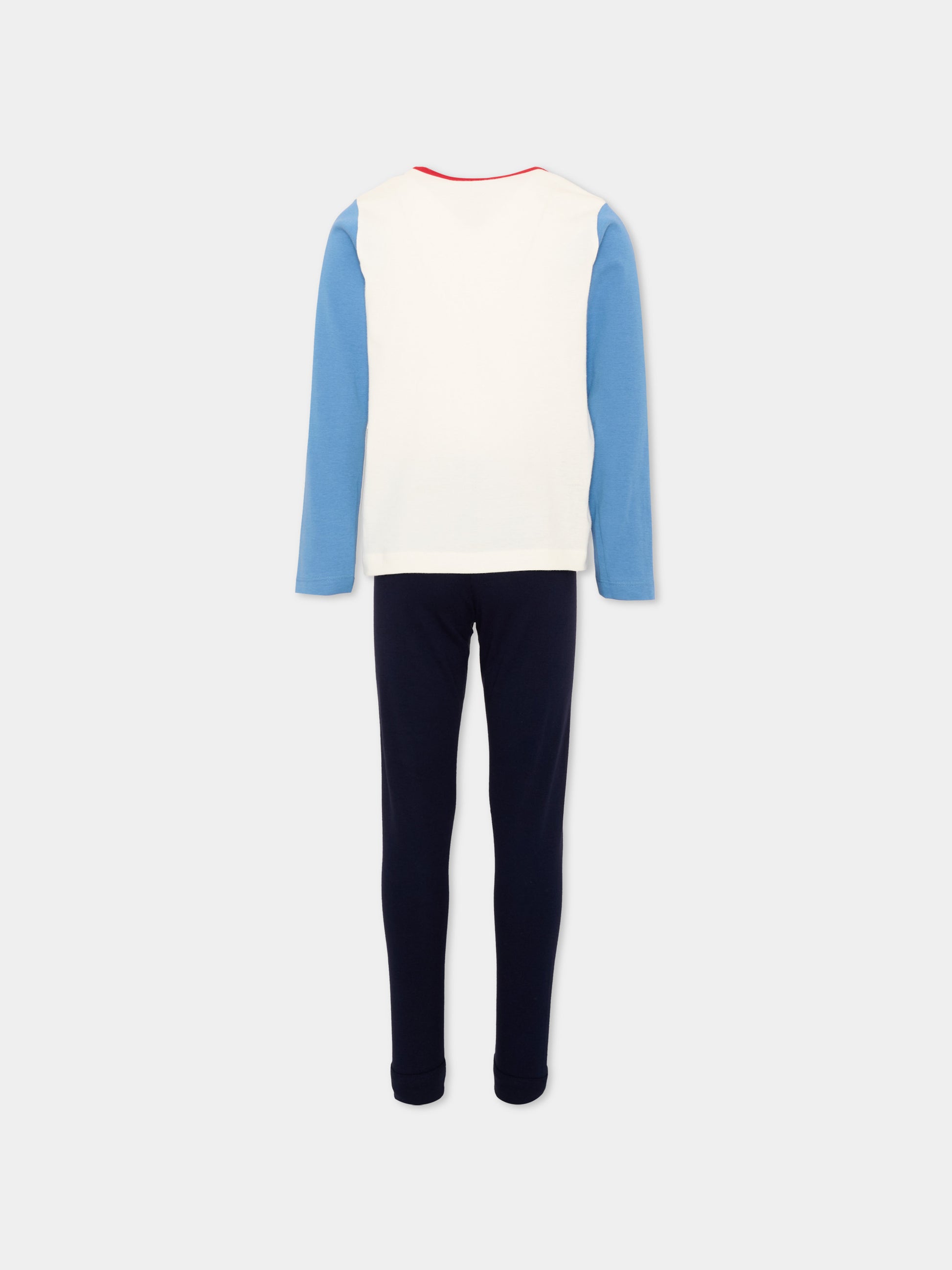 Pigiama multicolor per bambino con pompieri,Petit Bateau,A0GTB 01