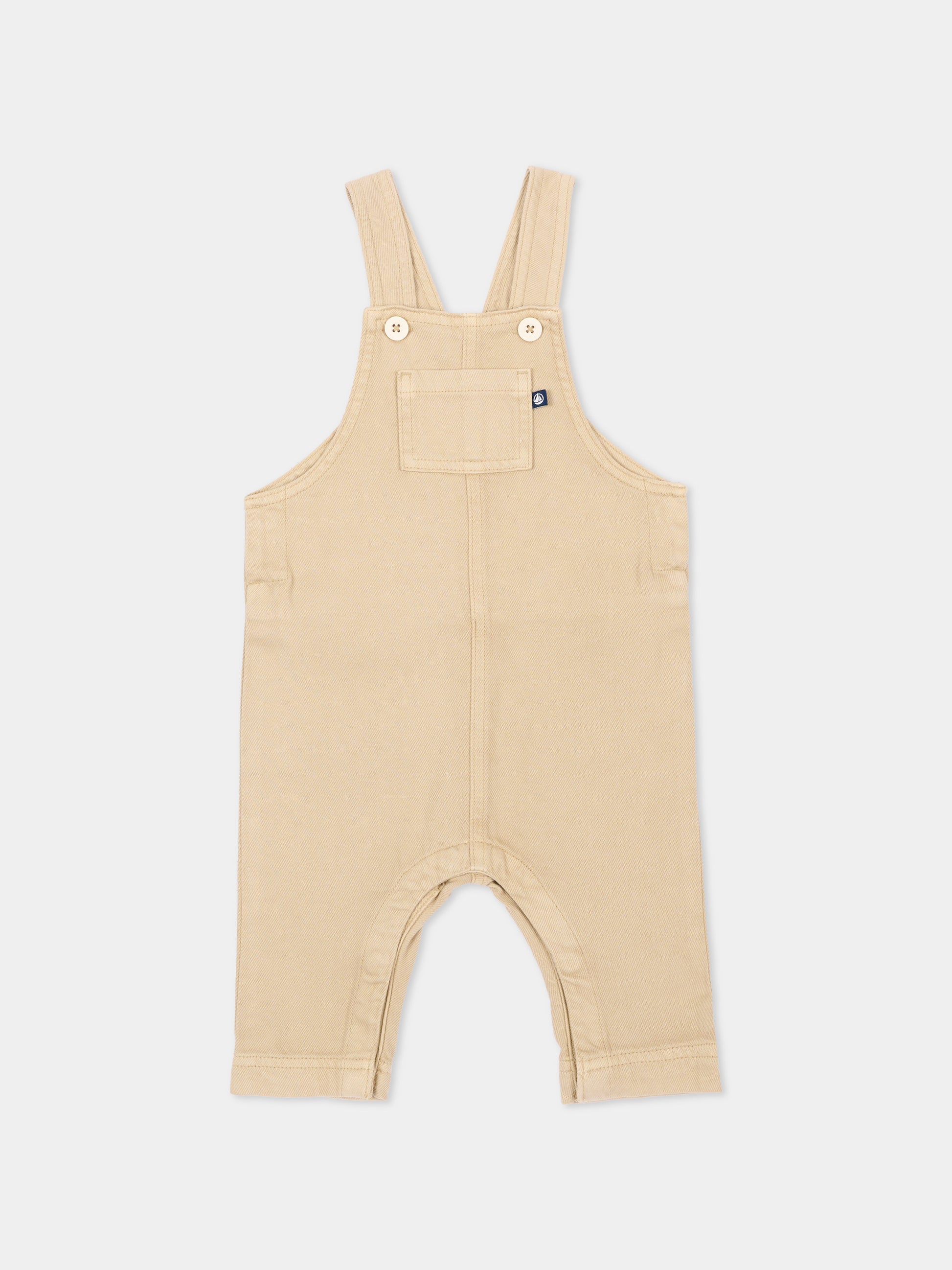 Salopette beige per neonato,Petit Bateau,A0GOS 01