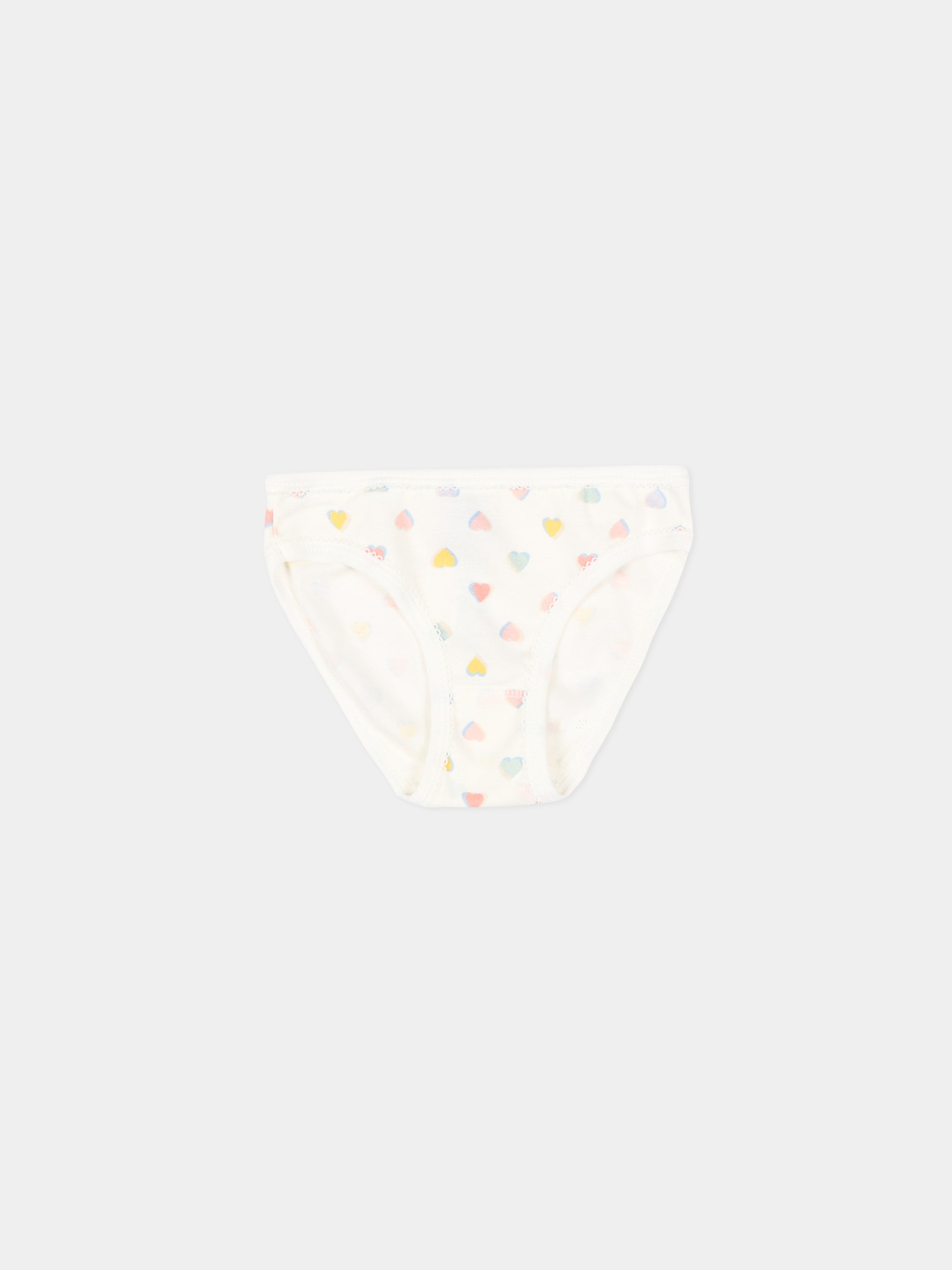 Slip multicolor per bambina con cuori,Petit Bateau,A0GNA 00