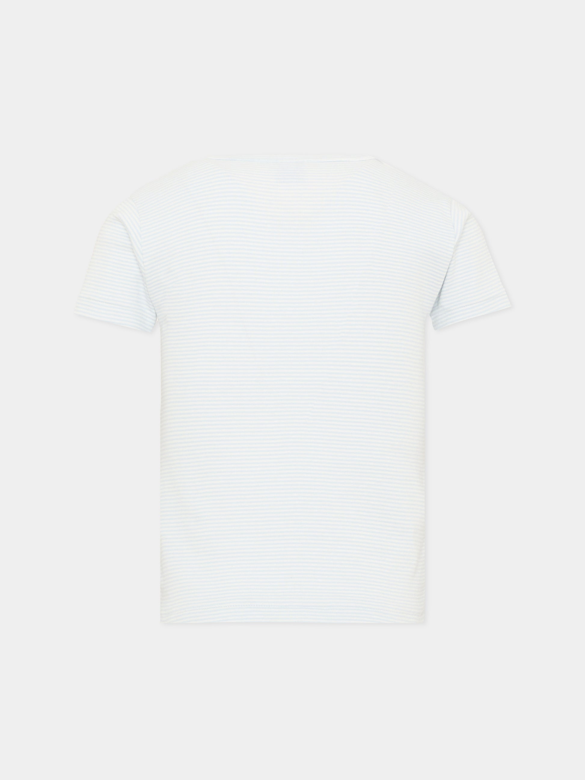 Canottiere a manica corta multicolor per bambino,Petit Bateau,A0GV0 00