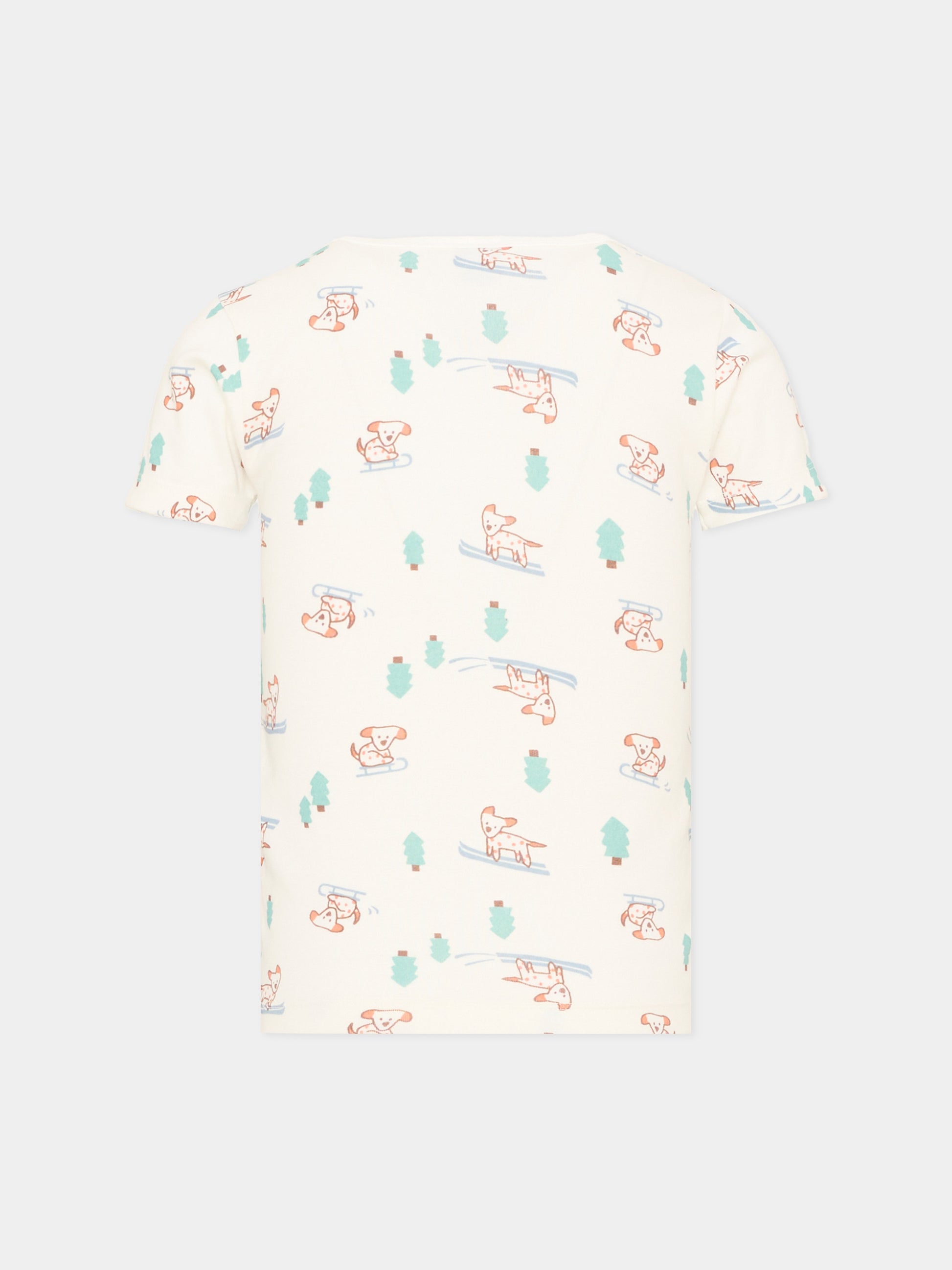 Canottiere a manica corta multicolor per bambino,Petit Bateau,A0GV0 00