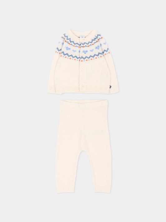 Completo nascita avorio per neonato,Petit Bateau,A0GNU 01