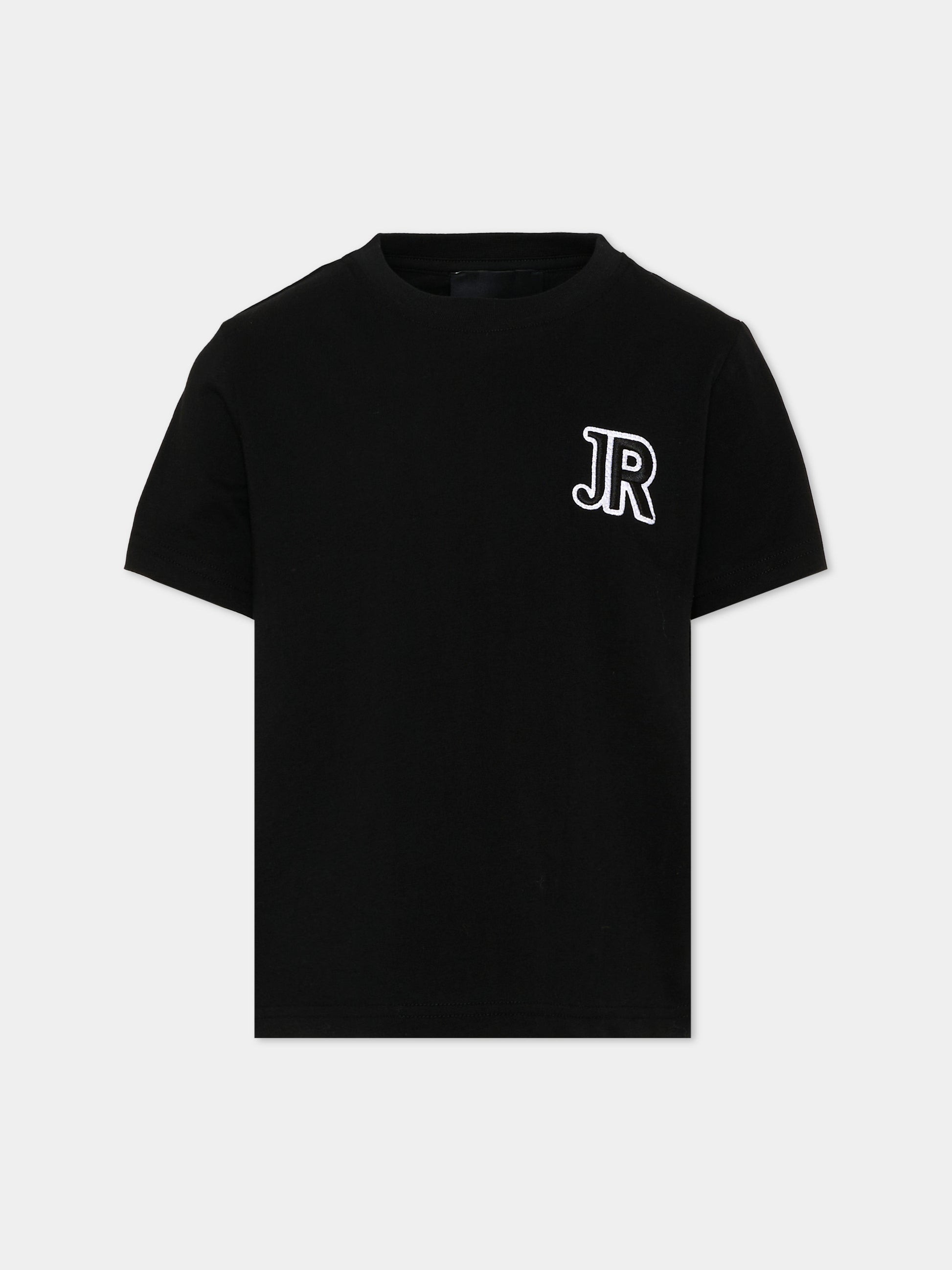 T-shirt nera per bambino con logo,Richmond,RBA26008TS BLACK BLACK