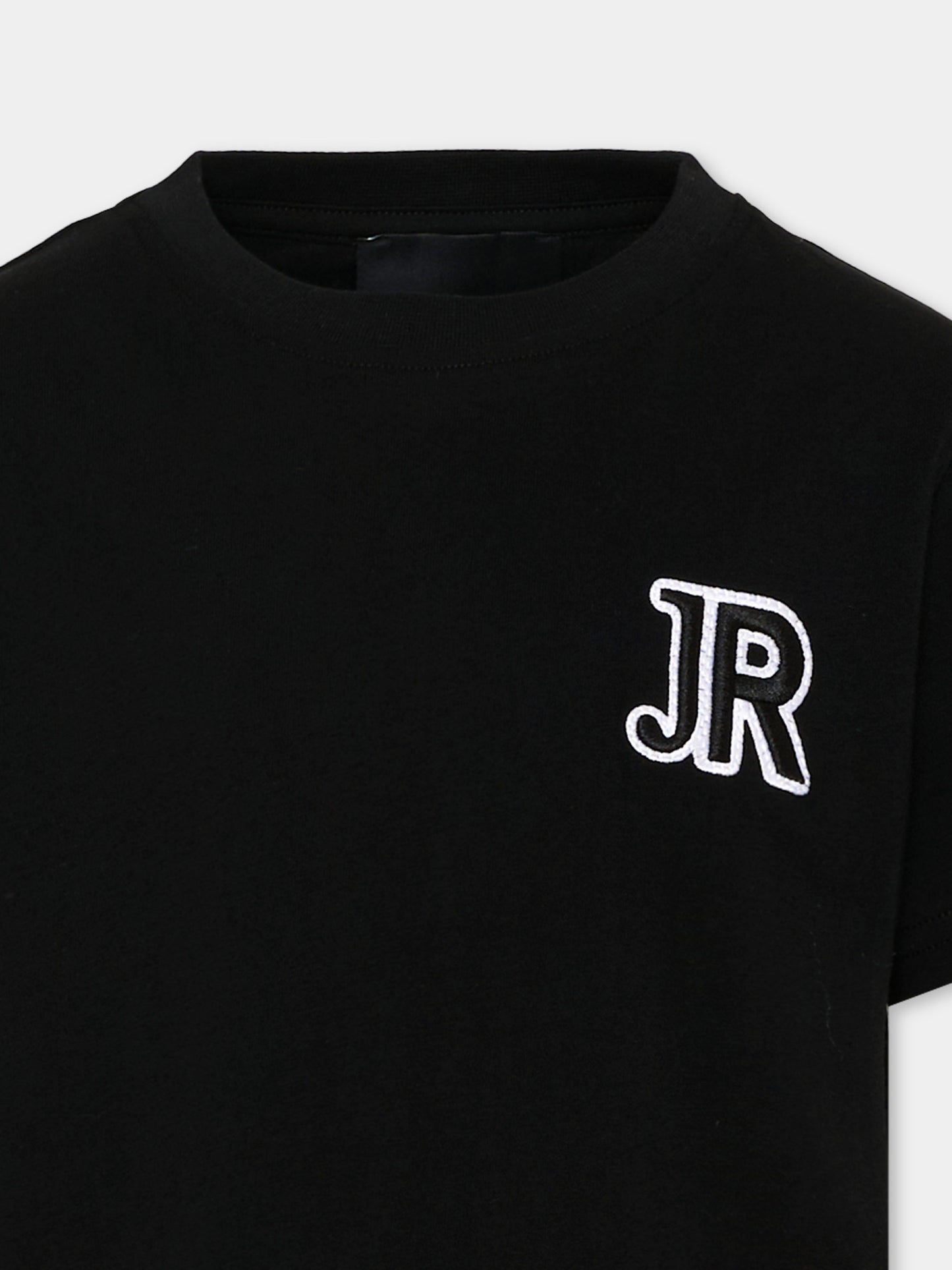 T-shirt nera per bambino con logo,Richmond,RBA26008TS BLACK BLACK