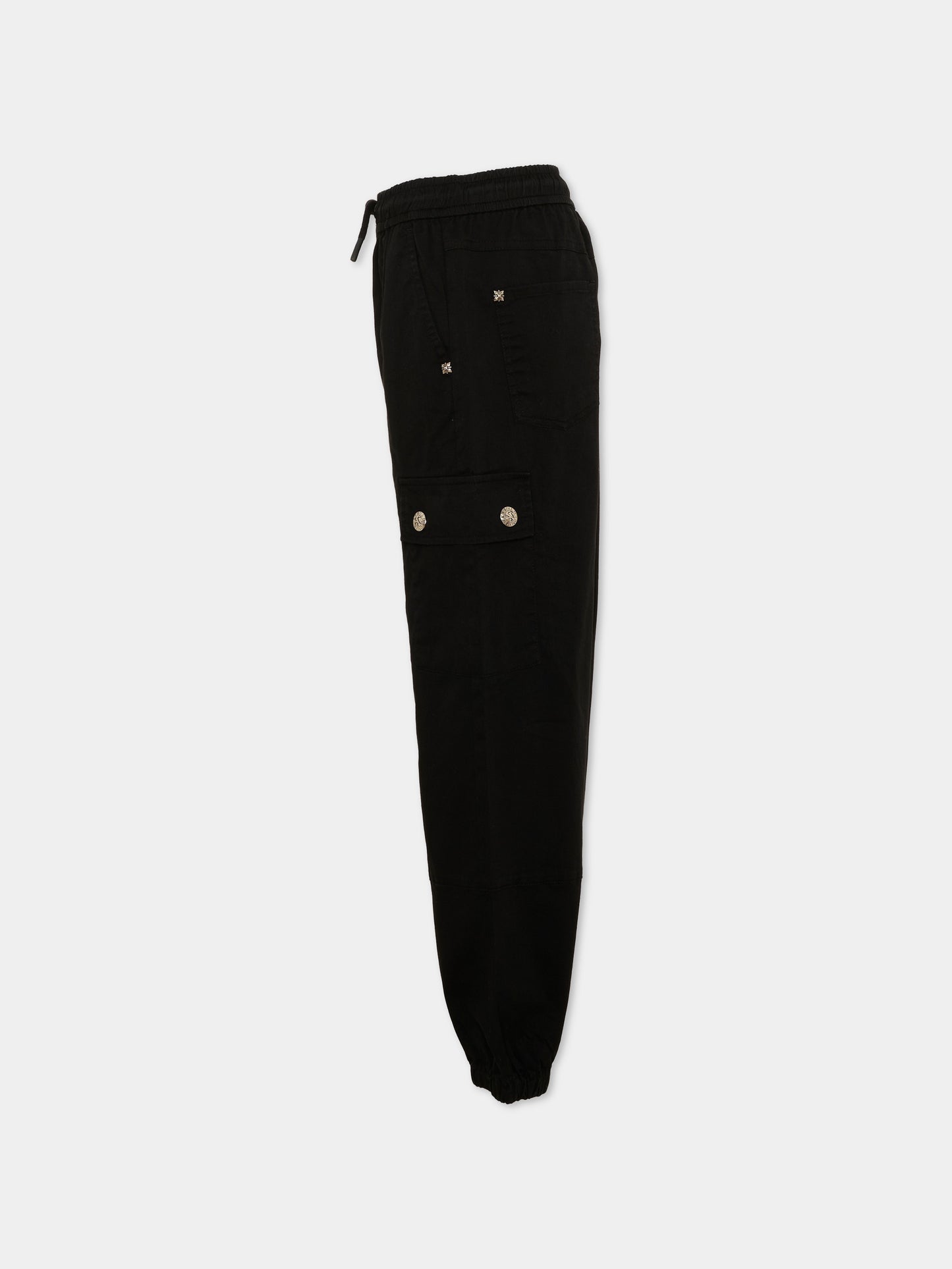 Pantalone nero cargo per bambino,Richmond,RBA26062PA BLACK BLACK