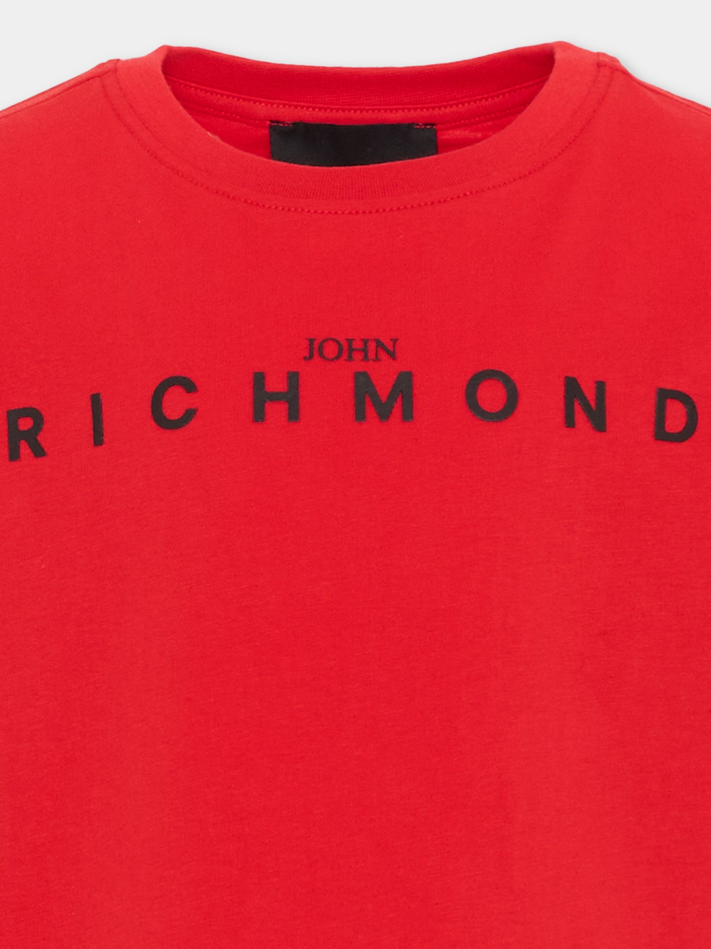 T-shirt a manica lunga rossa Richmond per bambini logo,Richmond,RBA26016TS RED RED