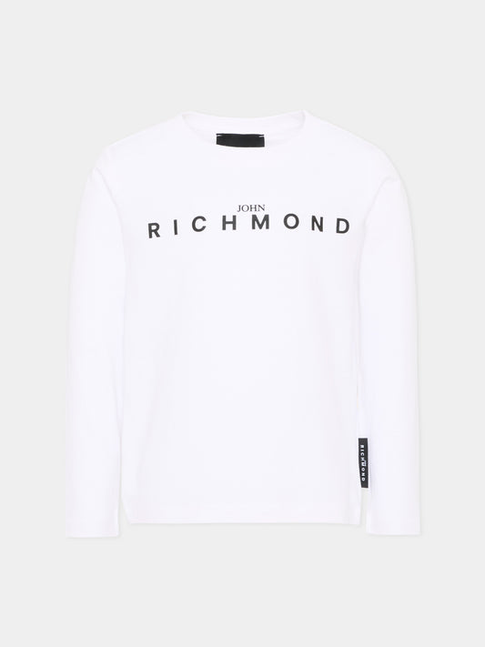 T-shirt a manica lunga bianca Richmond,Richmond,RBA26016TS WHITE WHITE