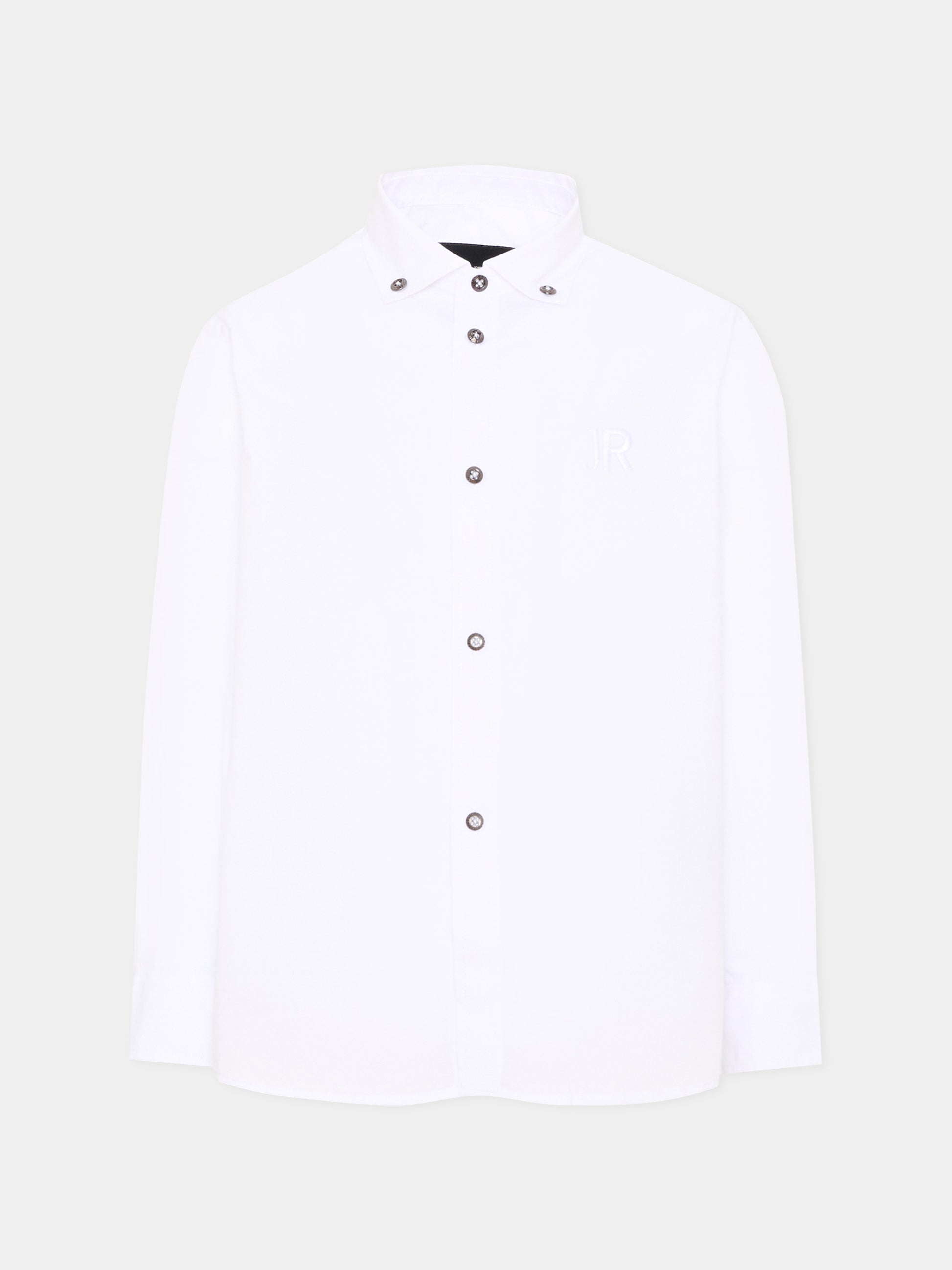 Camicia a manica lunga bianca per bambino logo,Richmond,RBA26102CA WHITE WHITE