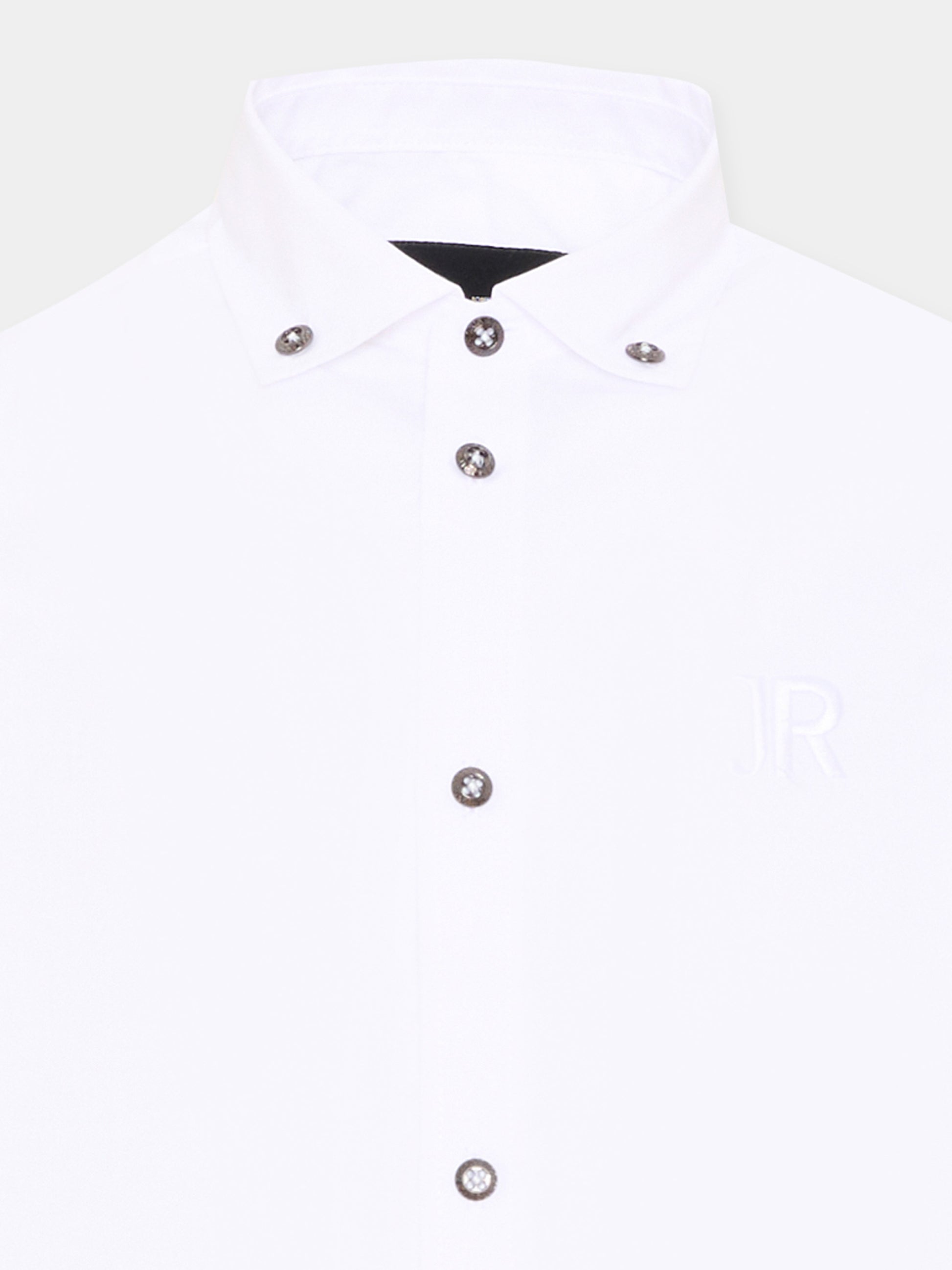 Camicia a manica lunga bianca per bambino logo,Richmond,RBA26102CA WHITE WHITE