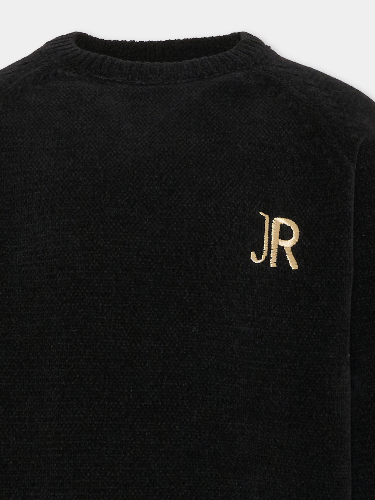 Maglione nero per bambino con logo,Richmond,RBA26046MA BLACK BLACK