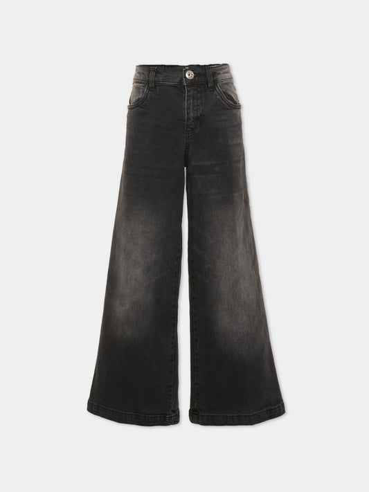 Jeans nero per bambina,Richmond,RGA26024JE D.BLACK DENIM BLACK