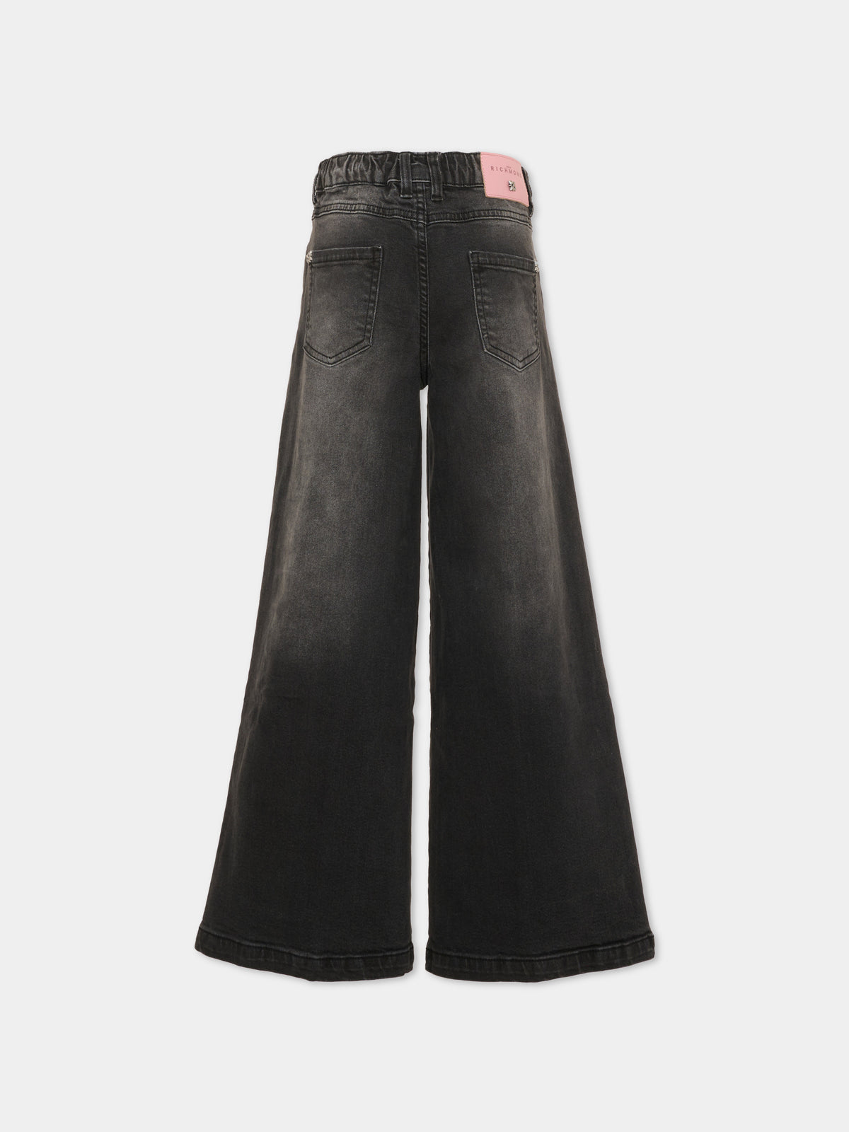 Jeans nero per bambina,Richmond,RGA26024JE D.BLACK DENIM BLACK