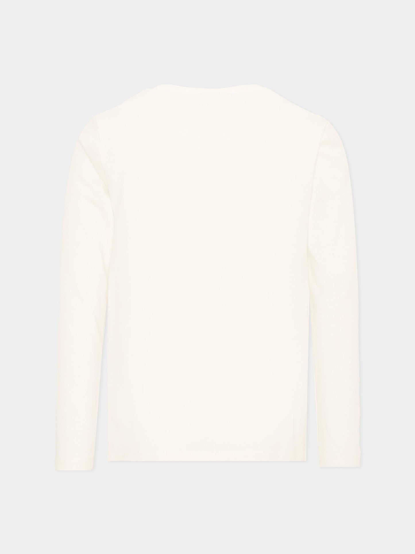 T-shirt a manica lunga avorio per bambina logo,Richmond,RGA26092TS OFF-WHITE OFF-WHITE