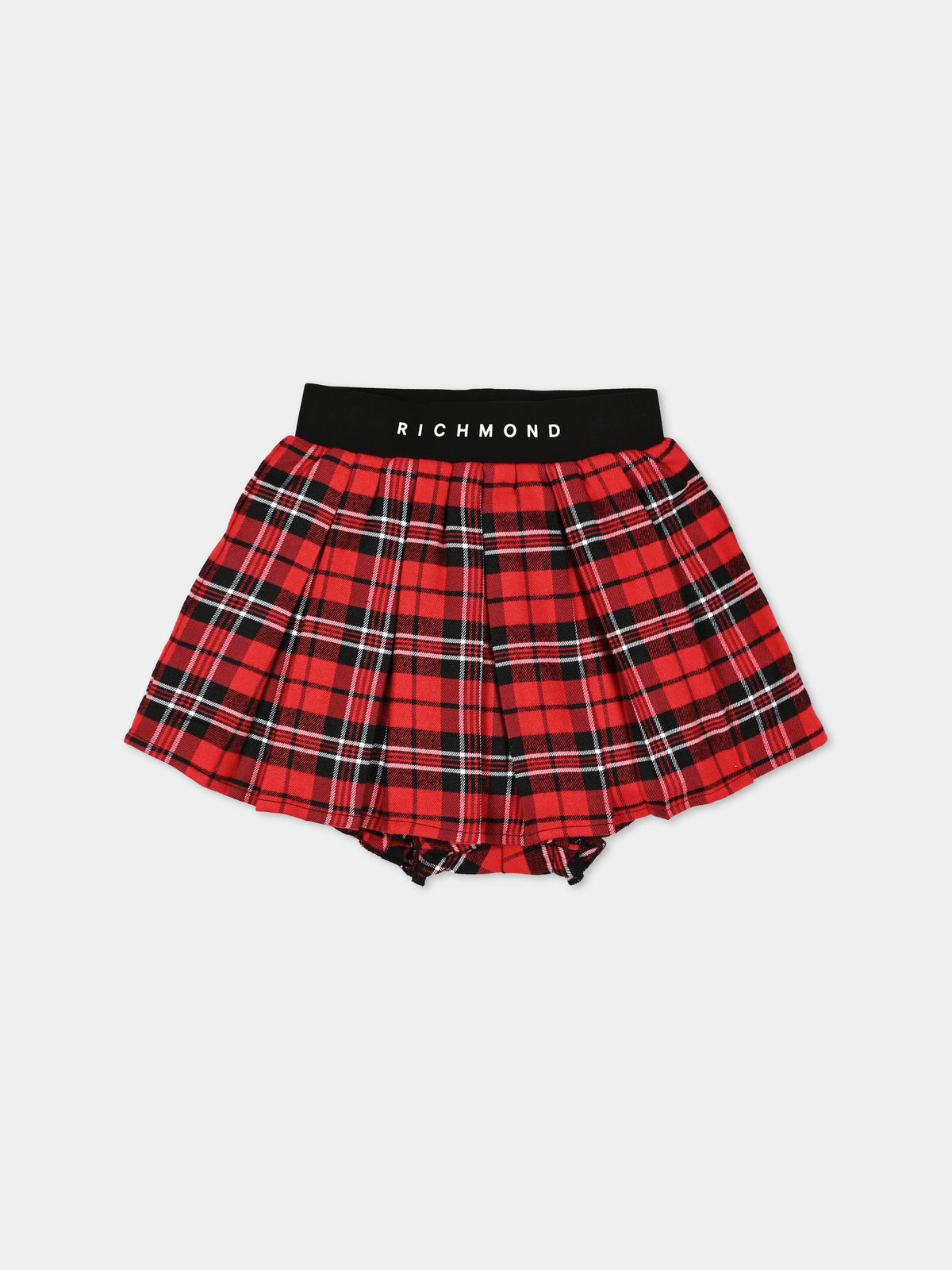 Gonna rossa per neonata tartan,Richmond,RIA26079GO RED_T/BLK RED TARTAN